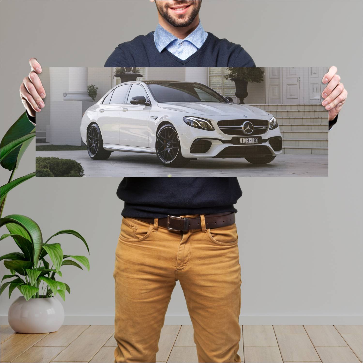 Cuadro grande 30x80cm 2017 mercedes amg e 63 s au 769 Mercedes Benz