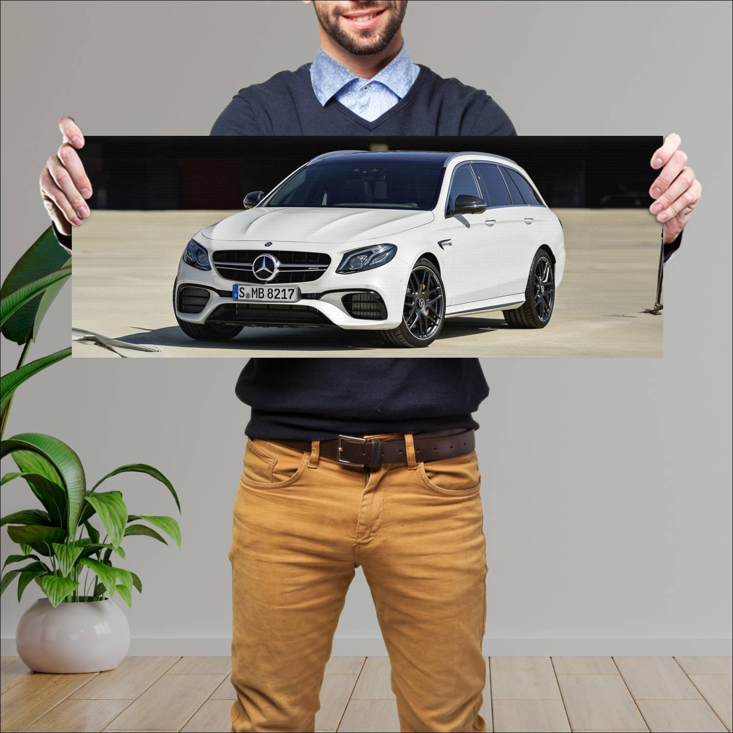 Cuadro grande 30x80cm 2017 mercedes amg e 63 s est 771 Mercedes Benz