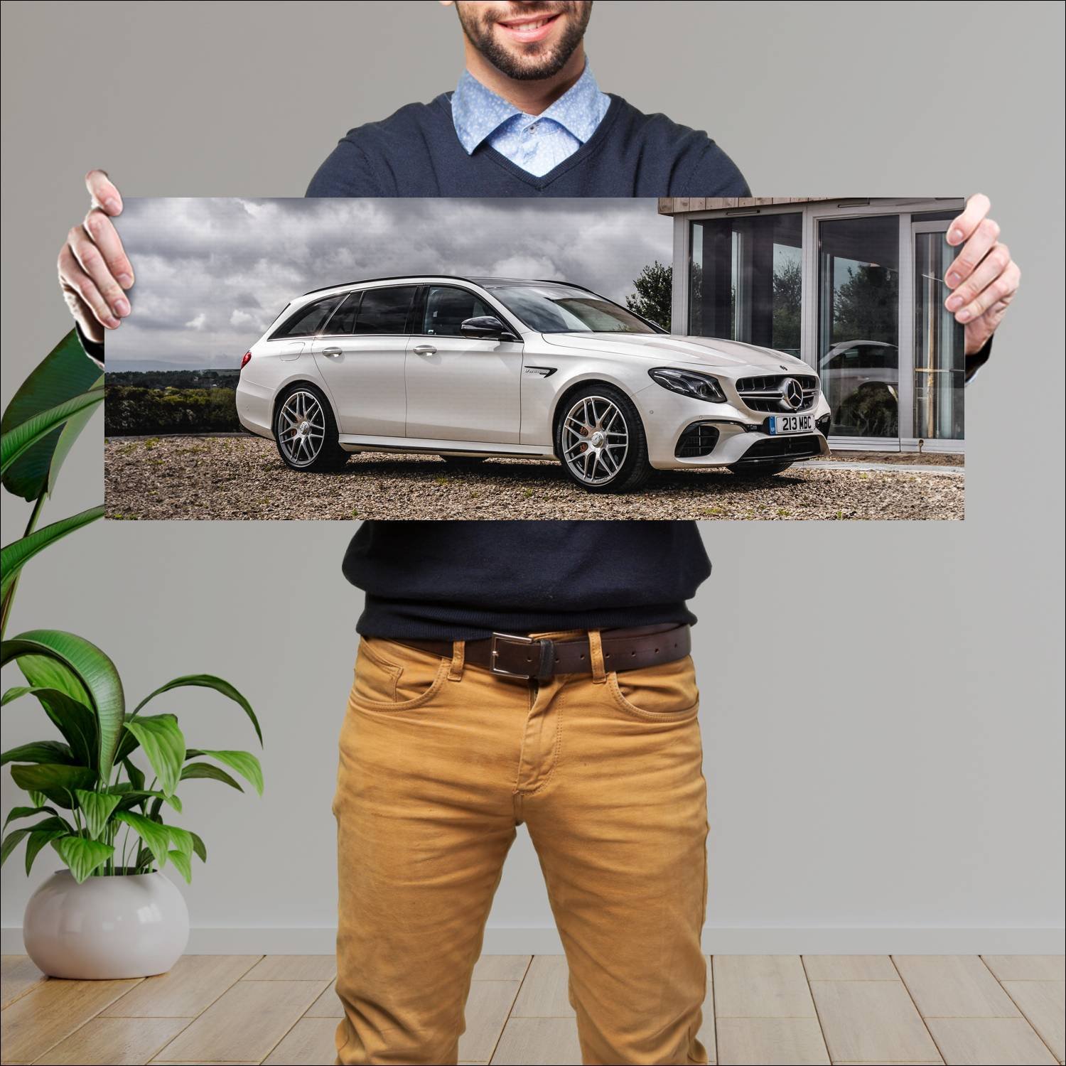 Cuadro grande 30x80cm 2017 mercedes amg e 63 s est 772 Mercedes Benz