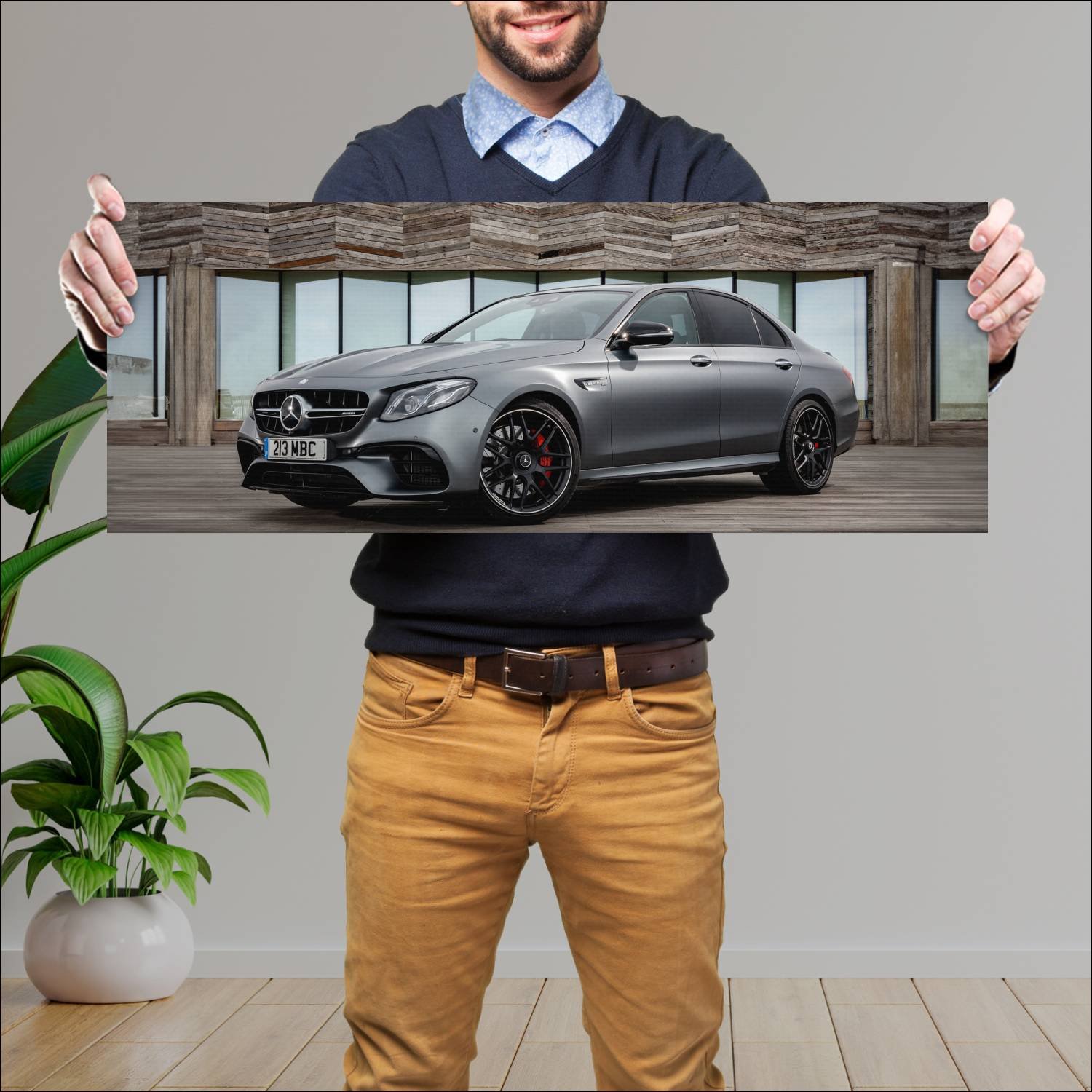Cuadro grande 30x80cm 2017 mercedes amg e 63 s uk 773 Mercedes Benz