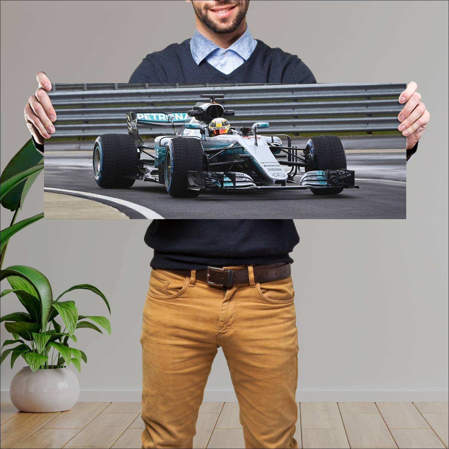 Cuadro grande 30x80cm 2017 mercedes amg f1 w08 eq 775 Mercedes Benz