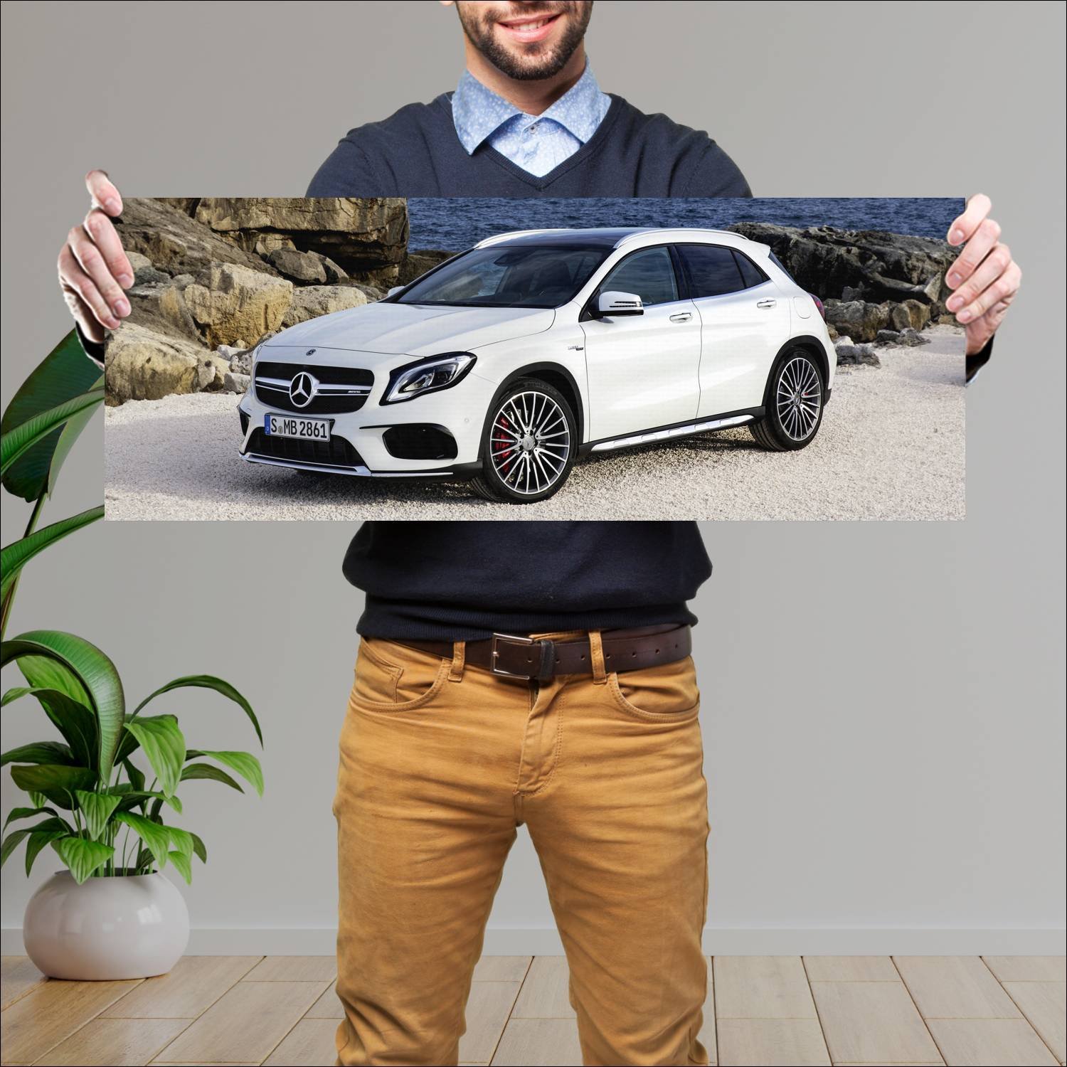 Cuadro grande 30x80cm 2017 mercedes amg gla 45 618 779 Mercedes Benz