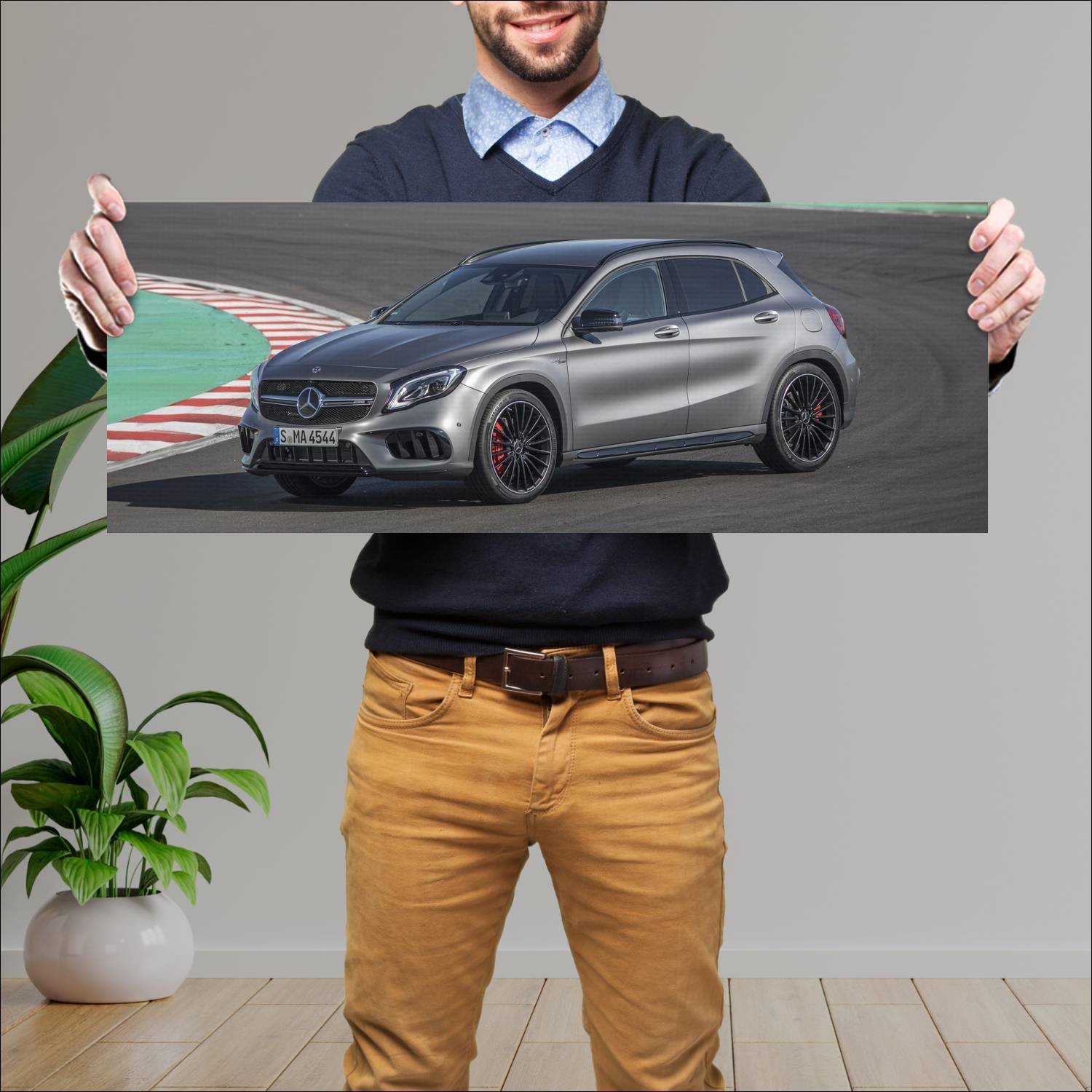 Cuadro grande 30x80cm 2017 mercedes amg gla 45 650 780 Mercedes Benz