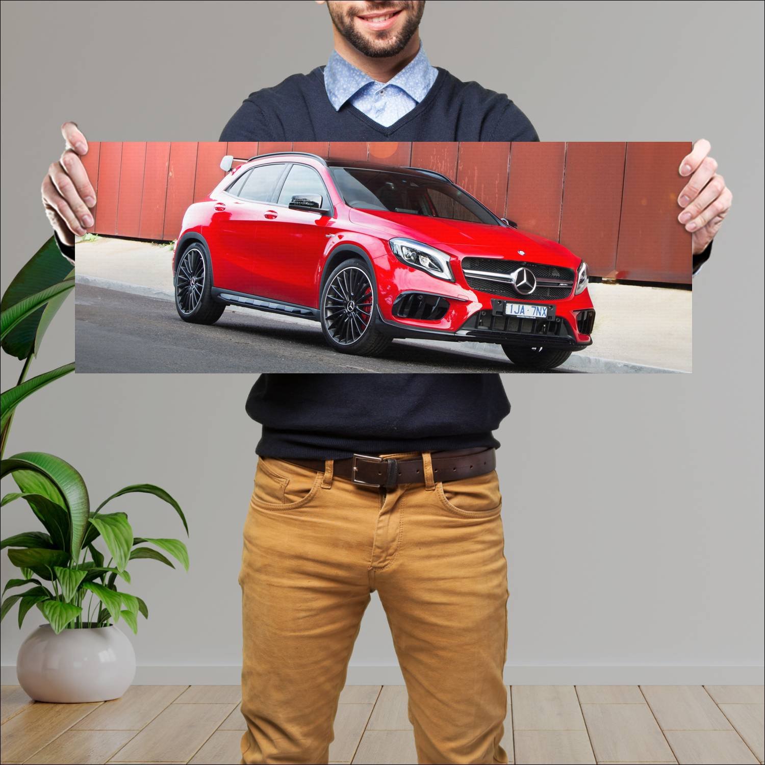 Cuadro grande 30x80cm 2017 mercedes amg gla 45 aer 781 Mercedes Benz