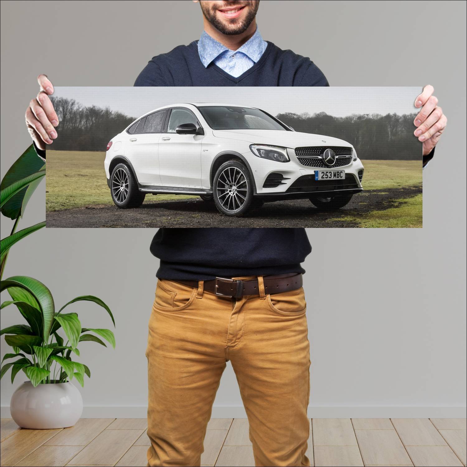 Cuadro grande 30x80cm 2017 mercedes amg glc 43 cou 783 Mercedes Benz
