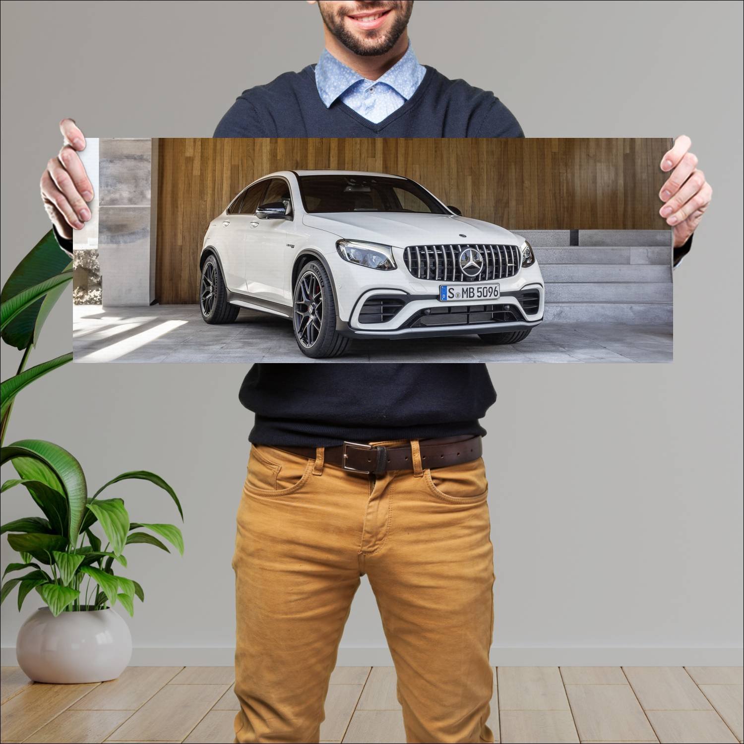 Cuadro grande 30x80cm 2017 mercedes amg glc 63 s c 787 Mercedes Benz
