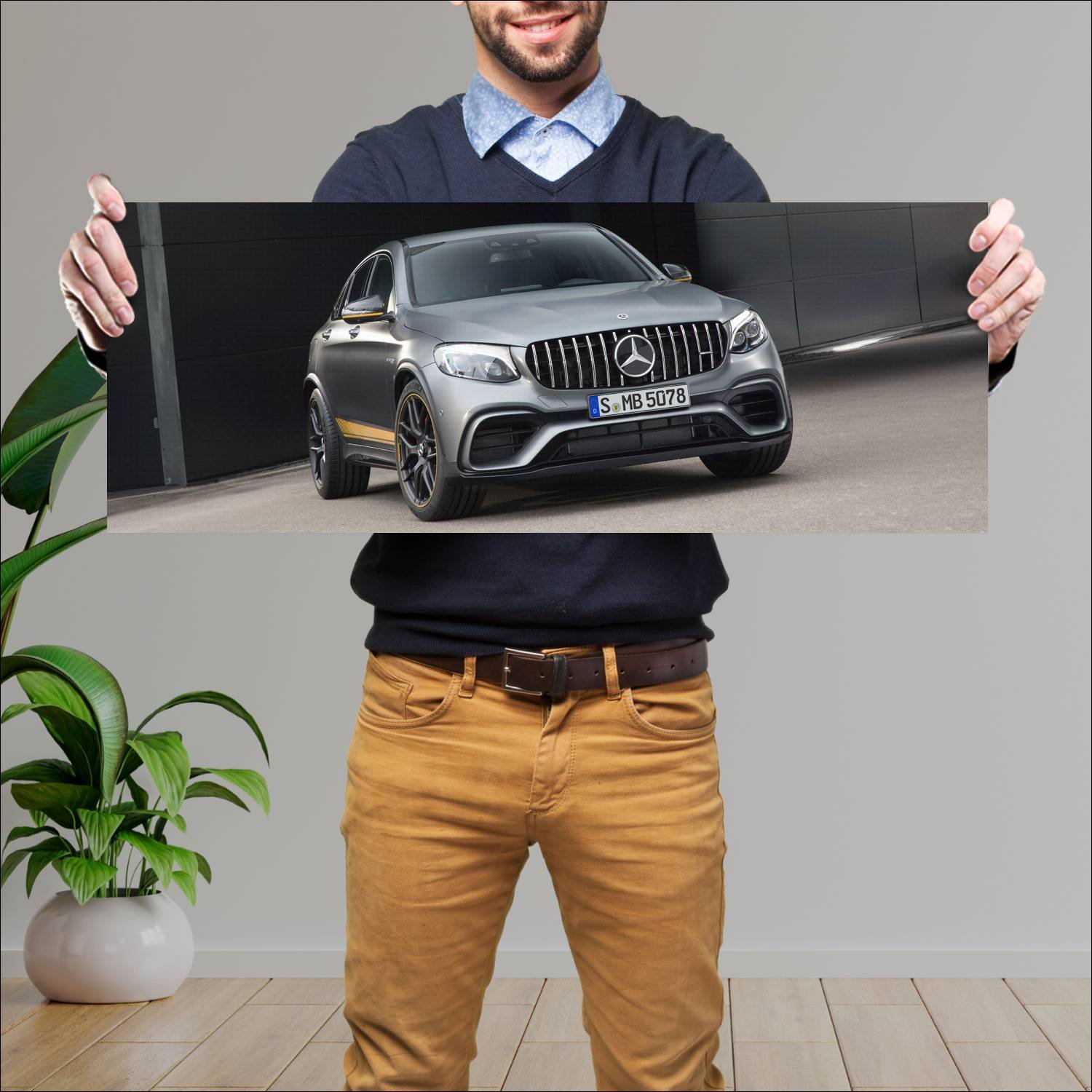 Cuadro grande 30x80cm 2017 mercedes amg glc 63 s c 788 Mercedes Benz