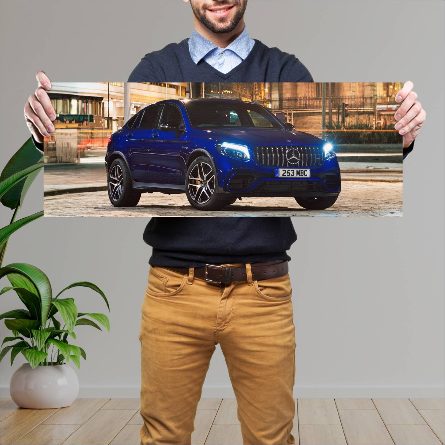 Cuadro grande 30x80cm 2017 mercedes amg glc 63 s c 789 Mercedes Benz