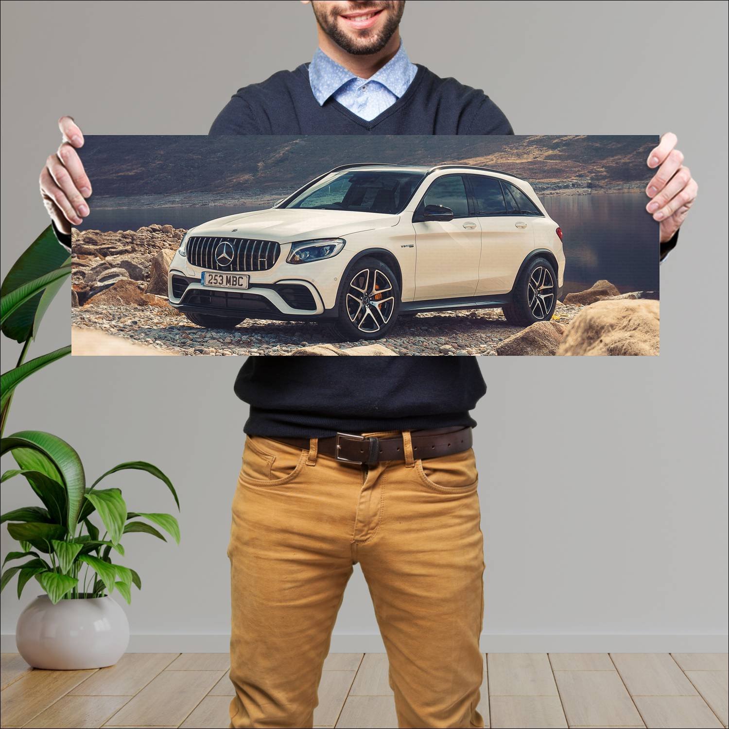 Cuadro grande 30x80cm 2017 mercedes amg glc 63 s u 790 Mercedes Benz