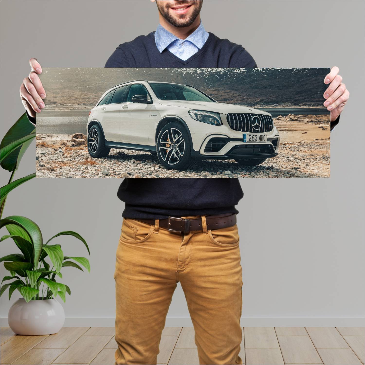 Cuadro grande 30x80cm 2017 mercedes amg glc 63 s u 791 Mercedes Benz
