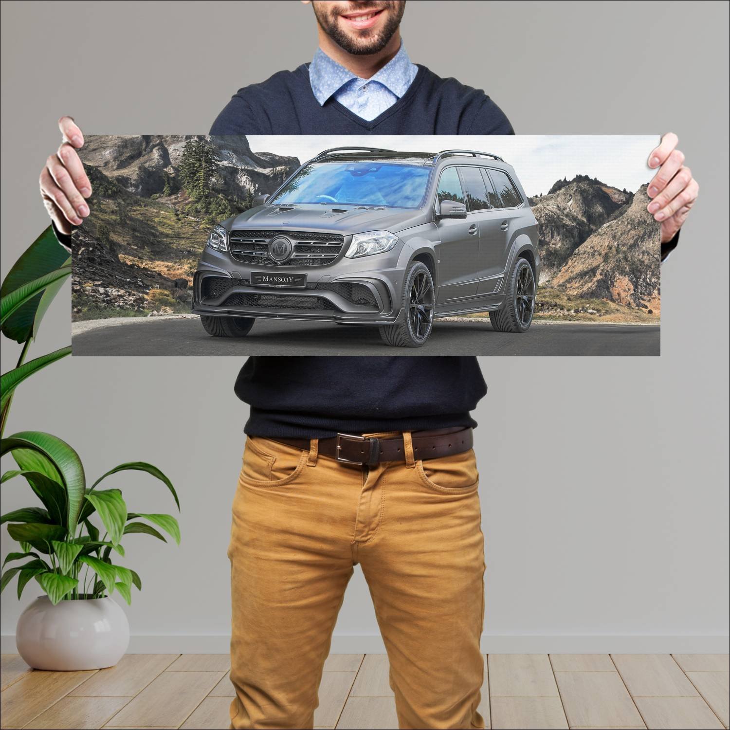 Cuadro grande 30x80cm 2017 mercedes amg gls 63 by 795 Mercedes Benz