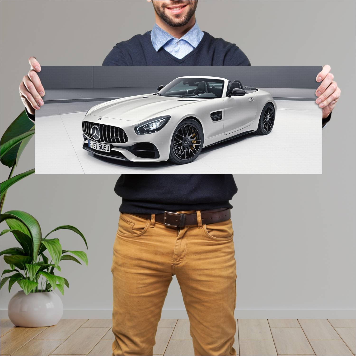 Cuadro grande 30x80cm 2017 mercedes amg gt c roads 800 Mercedes Benz