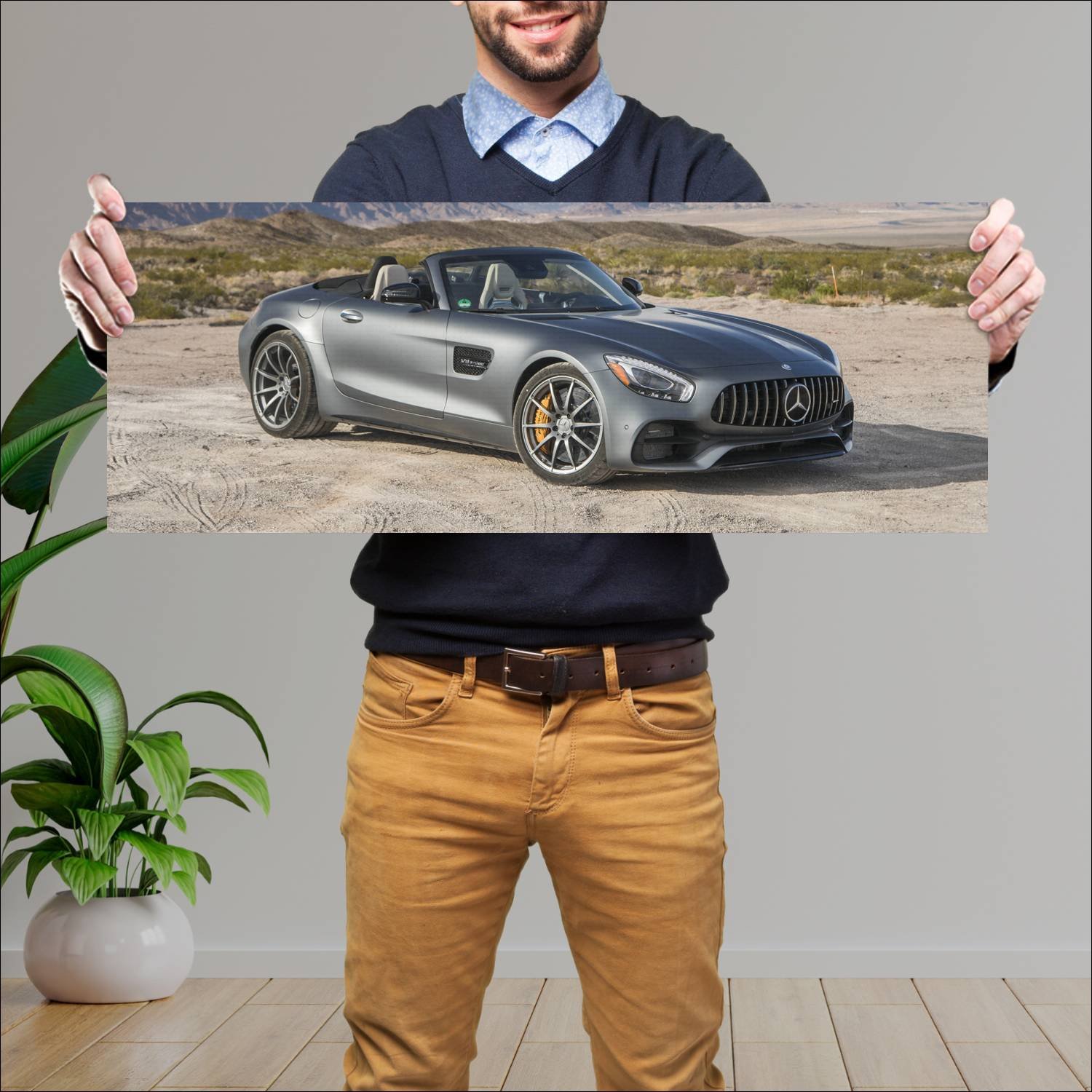 Cuadro grande 30x80cm 2017 mercedes amg gt c roads 804 Mercedes Benz