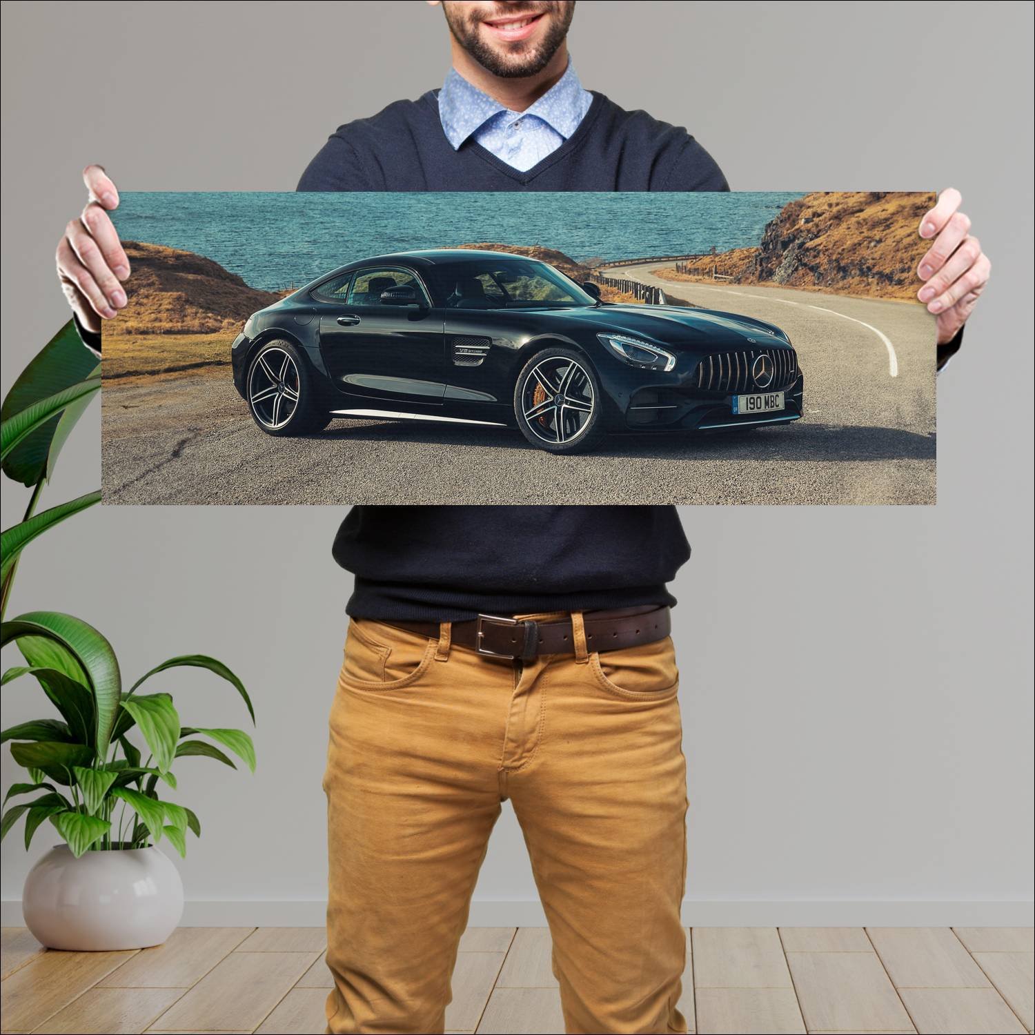 Cuadro grande 30x80cm 2017 mercedes amg gt c uk 77 806 Mercedes Benz
