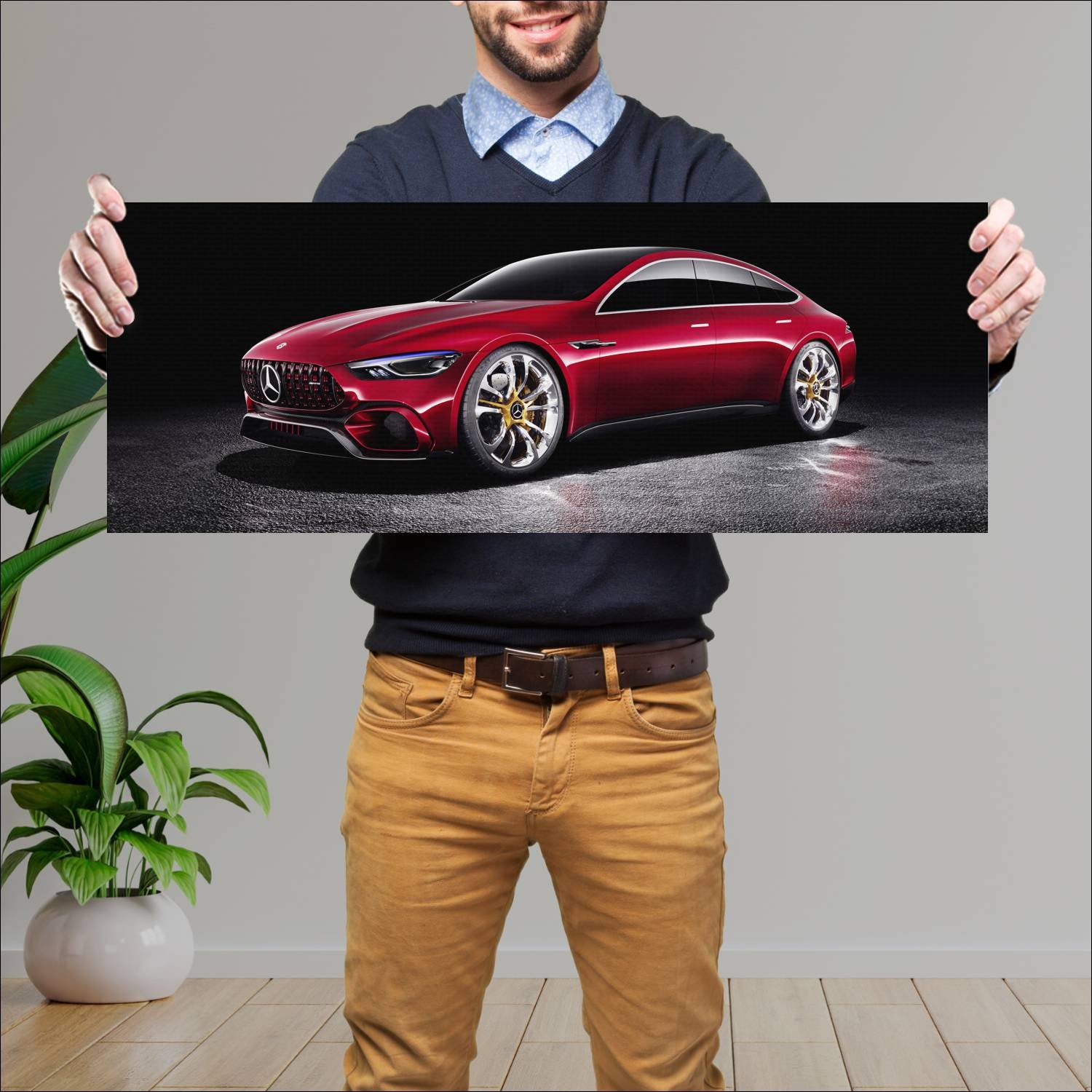 Cuadro grande 30x80cm 2017 mercedes amg gt concept 807 Mercedes Benz