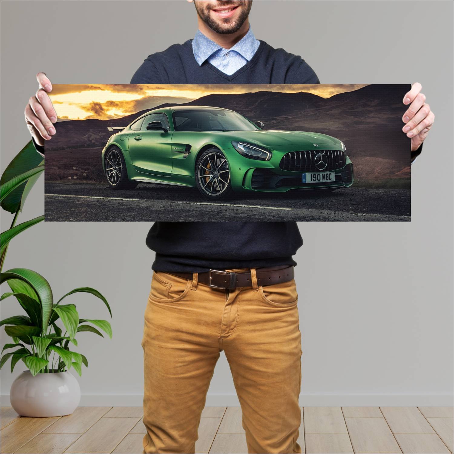 Cuadro grande 30x80cm 2017 mercedes amg gt r uk 65 811 Mercedes Benz