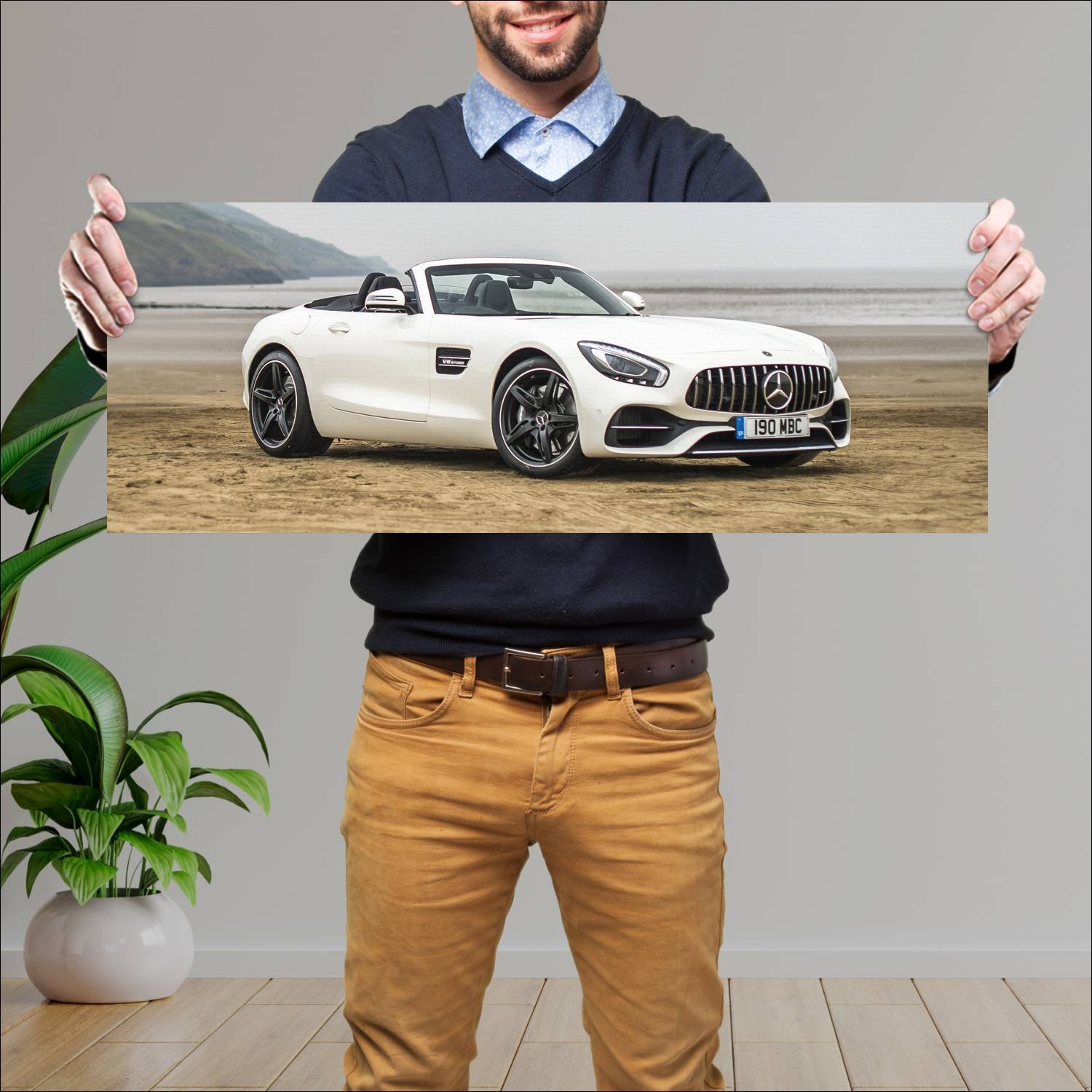 Cuadro grande 30x80cm 2017 mercedes amg gt roadste 812 Mercedes Benz