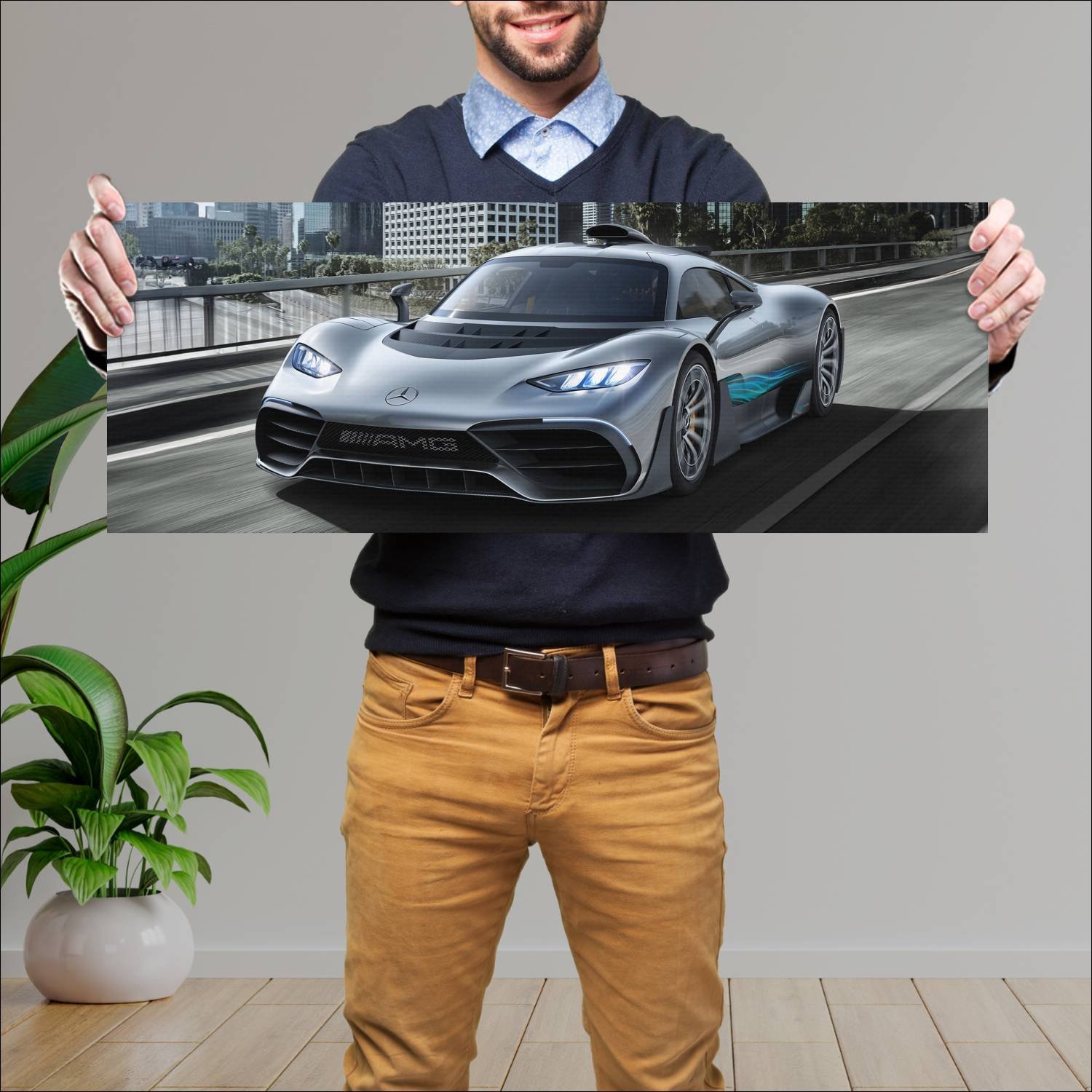 Cuadro grande 30x80cm 2017 mercedes amg project on 818 Mercedes Benz