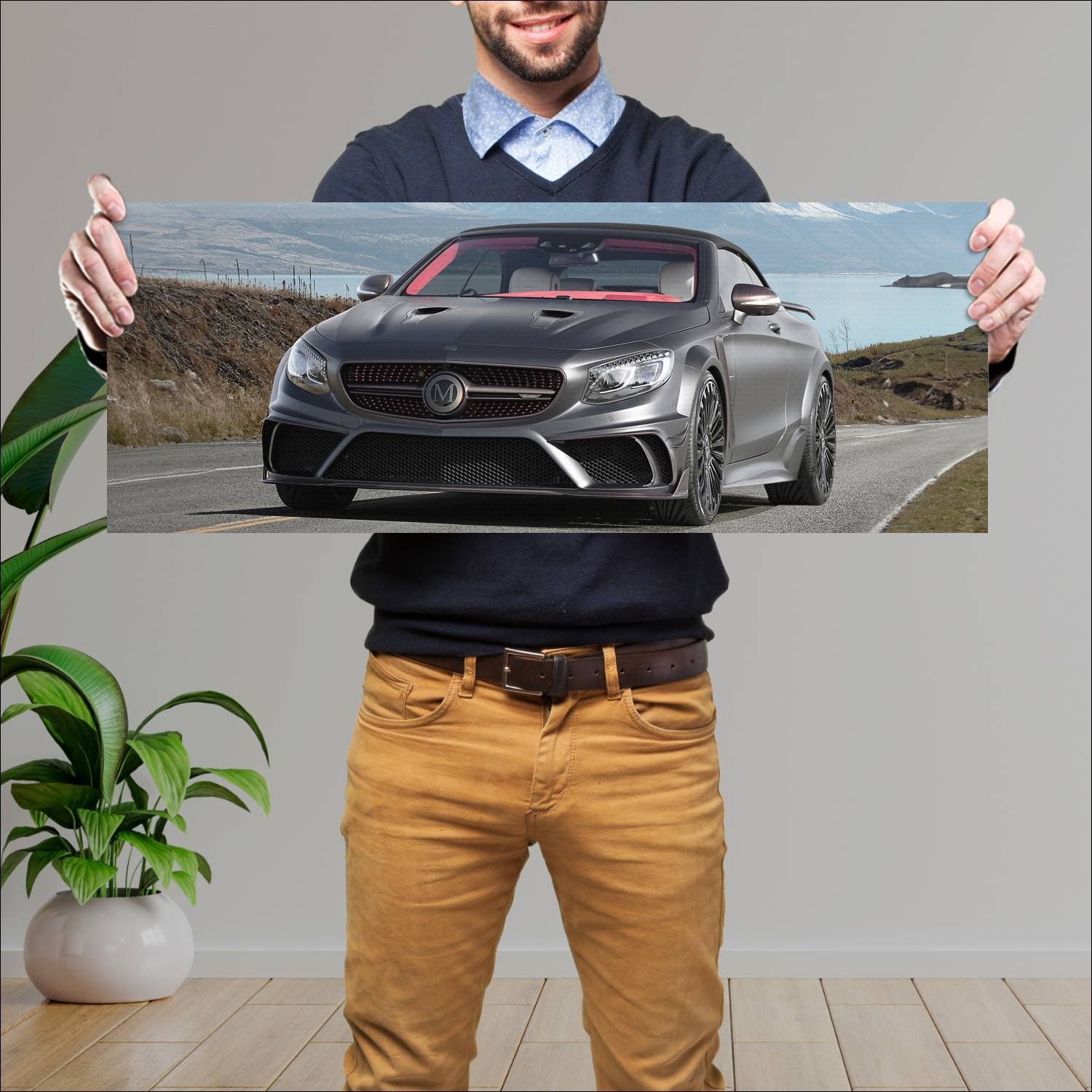 Cuadro grande 30x80cm 2017 mercedes amg s 63 cabri 820 Mercedes Benz