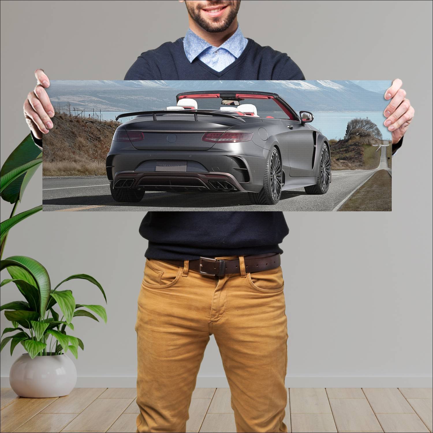 Cuadro grande 30x80cm 2017 mercedes amg s 63 cabri 821 Mercedes Benz