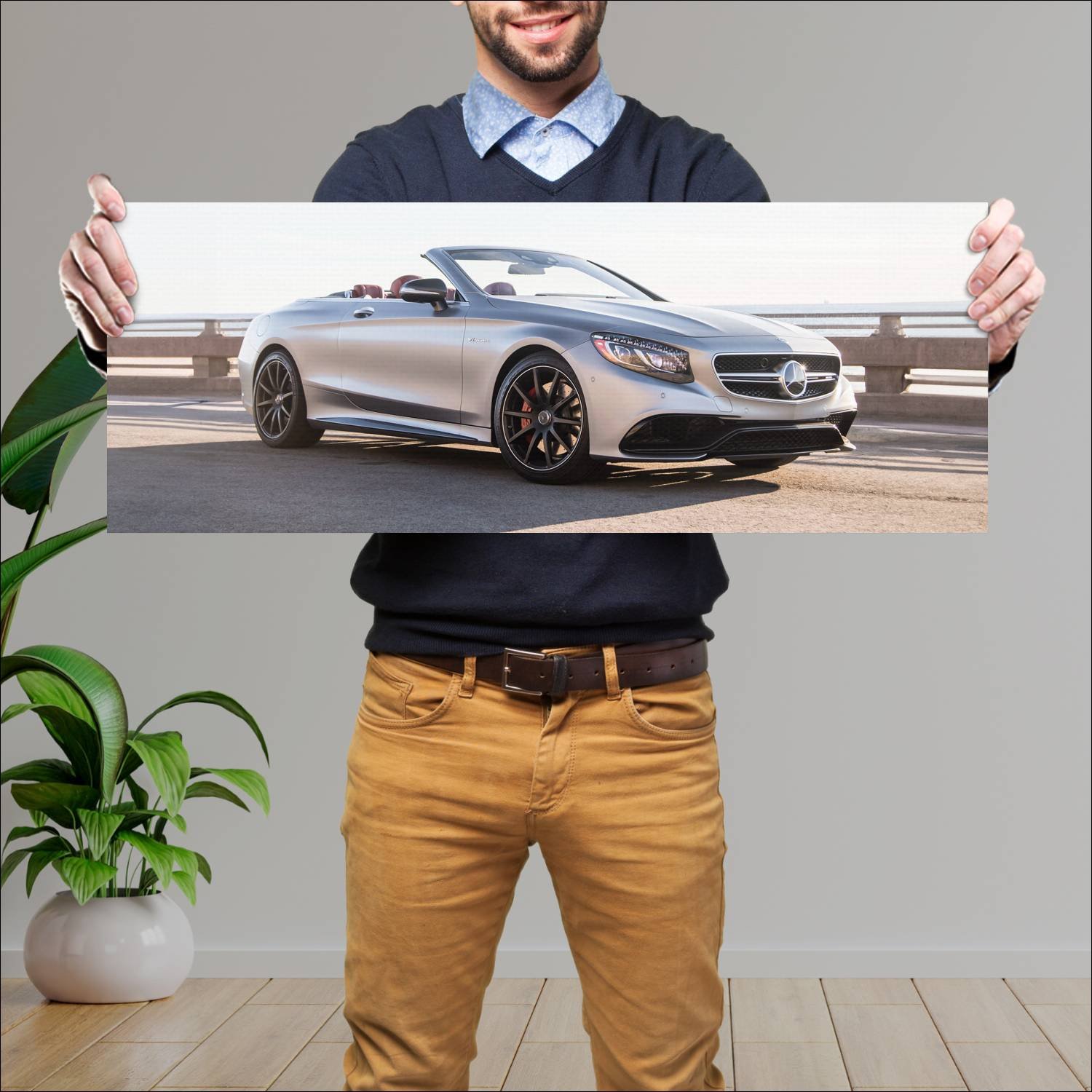 Cuadro grande 30x80cm 2017 mercedes amg s 63 cabri 822 Mercedes Benz