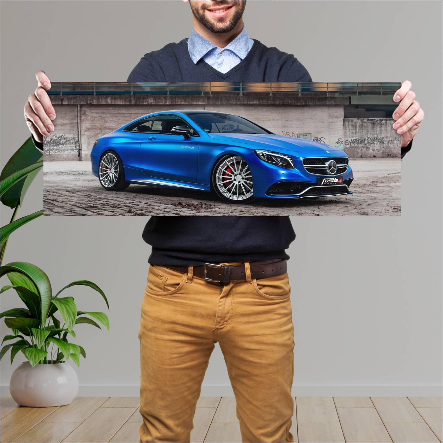 Cuadro grande 30x80cm 2017 mercedes amg s 63 coupe 823 Mercedes Benz