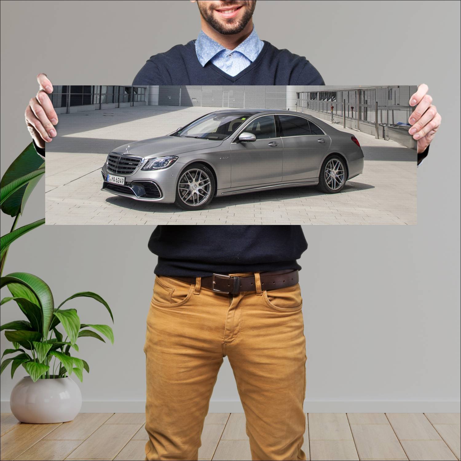 Cuadro grande 30x80cm 2017 mercedes amg s 63 long 826 Mercedes Benz