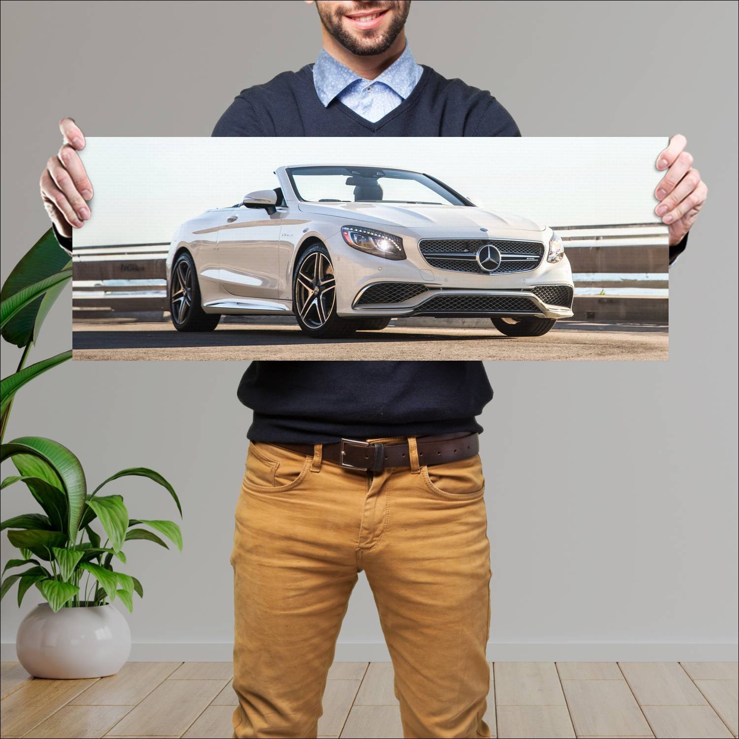 Cuadro grande 30x80cm 2017 mercedes amg s 65 cabri 829 Mercedes Benz