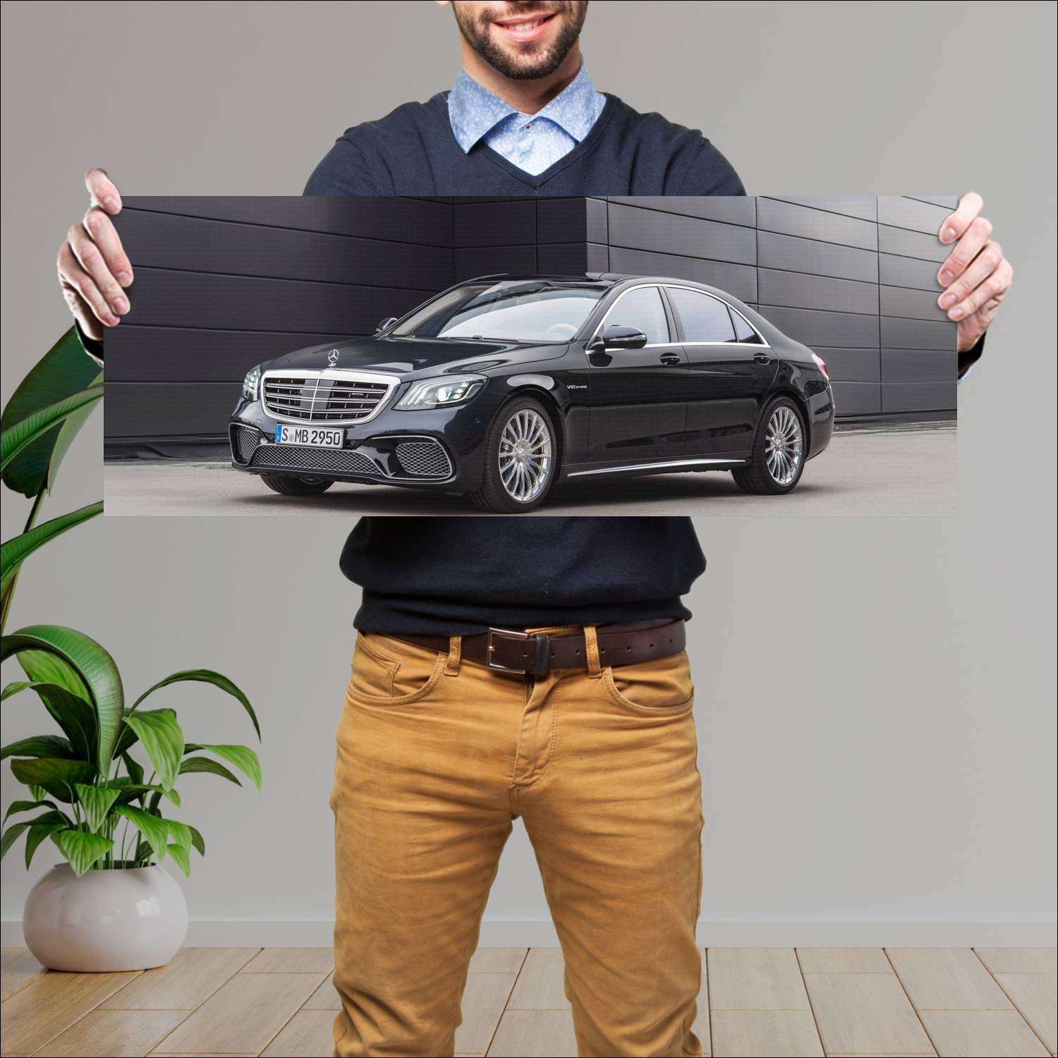 Cuadro grande 30x80cm 2017 mercedes amg s 65 long 830 Mercedes Benz