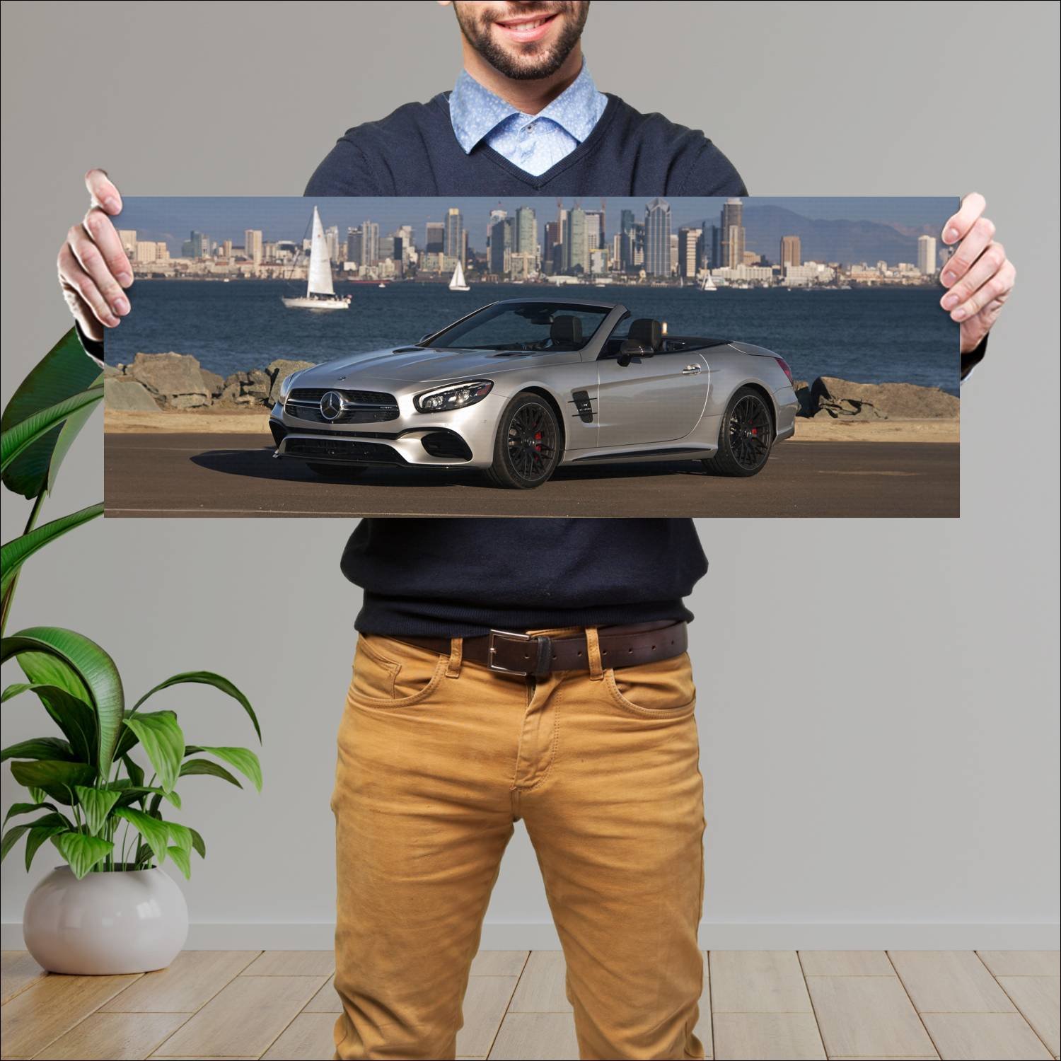 Cuadro grande 30x80cm 2017 mercedes amg sl 63 us 5 831 Mercedes Benz