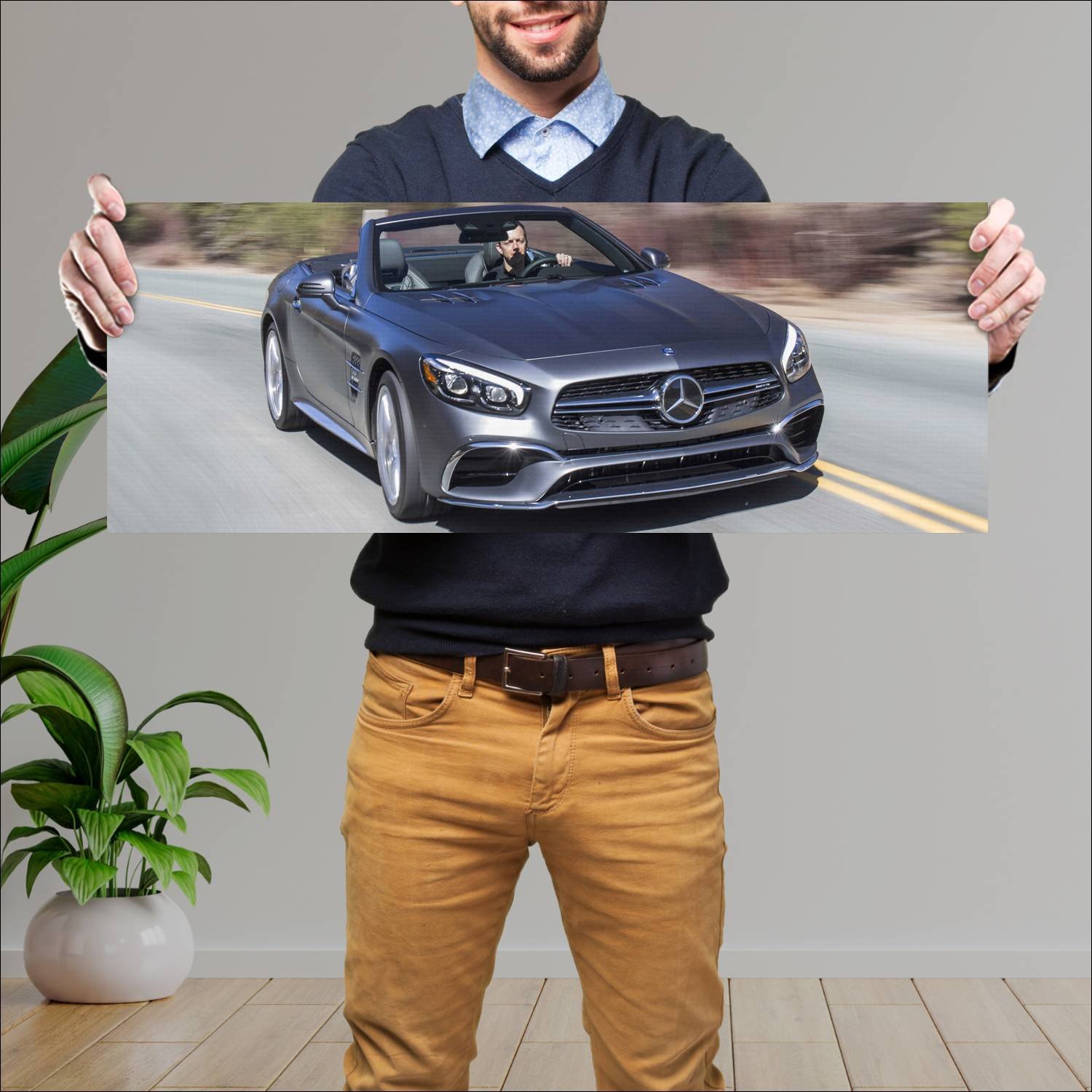 Cuadro grande 30x80cm 2017 mercedes amg sl 65 us 5 832 Mercedes Benz