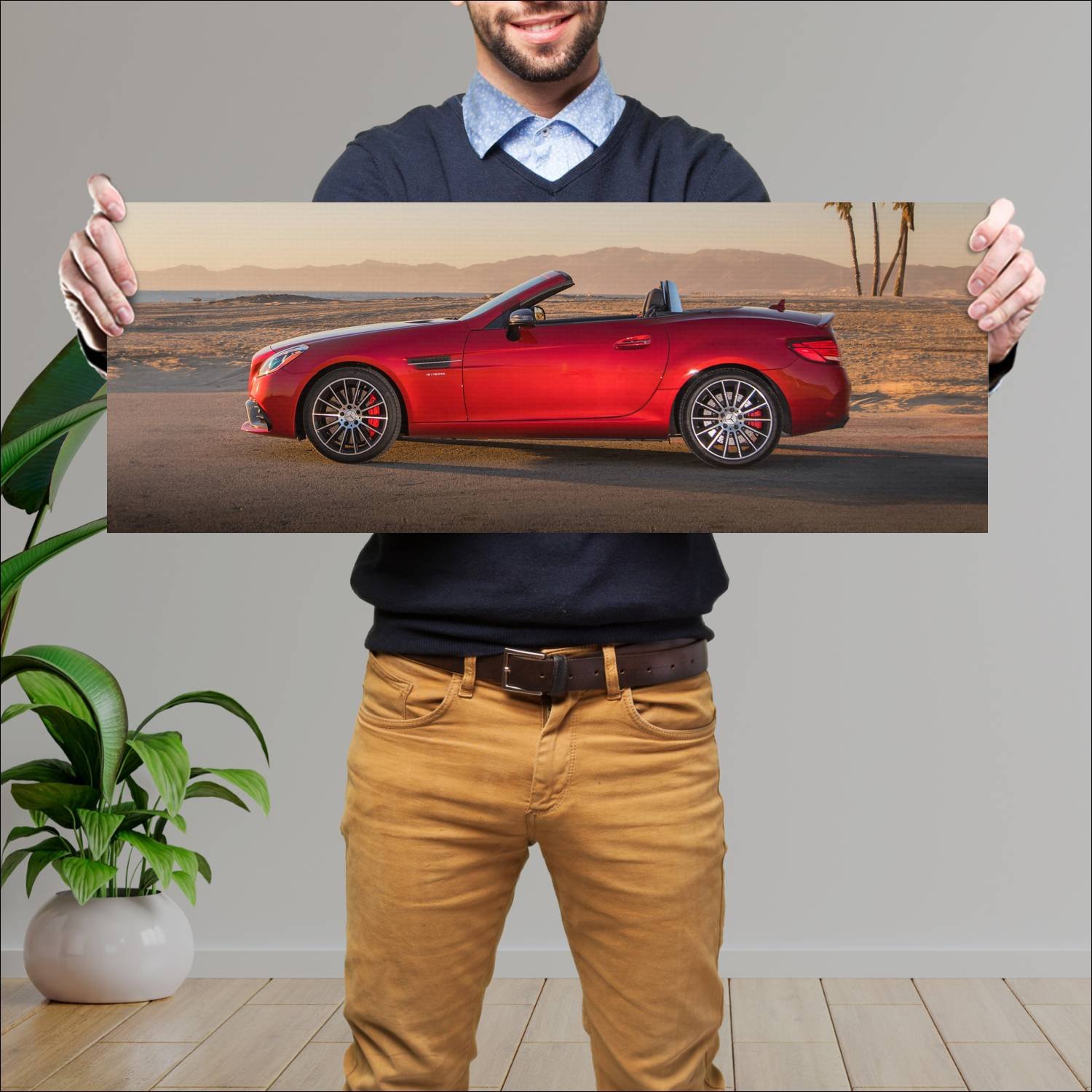 Cuadro grande 30x80cm 2017 mercedes amg slc 43 us 835 Mercedes Benz