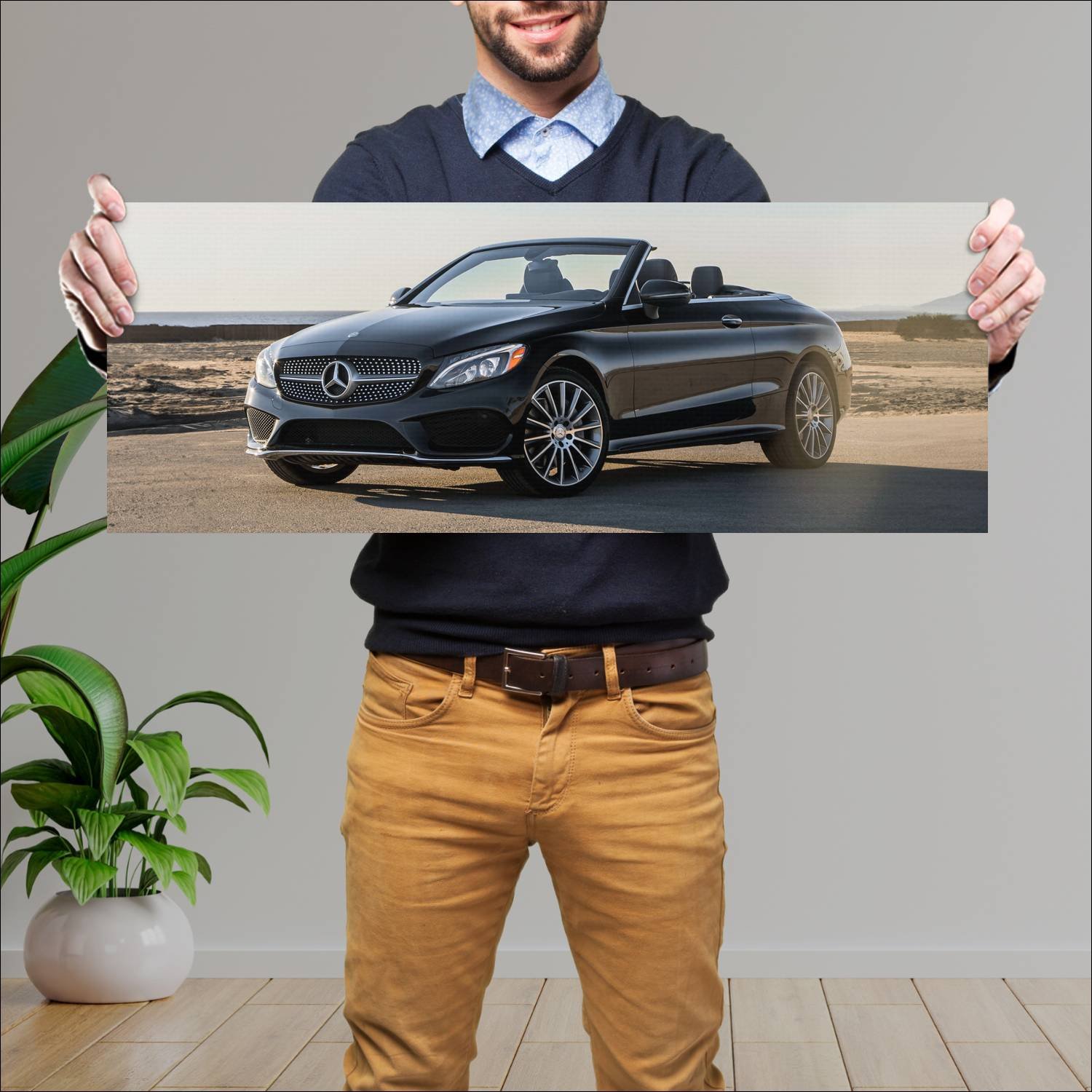 Cuadro grande 30x80cm 2017 mercedes benz c class c 836 Mercedes Benz