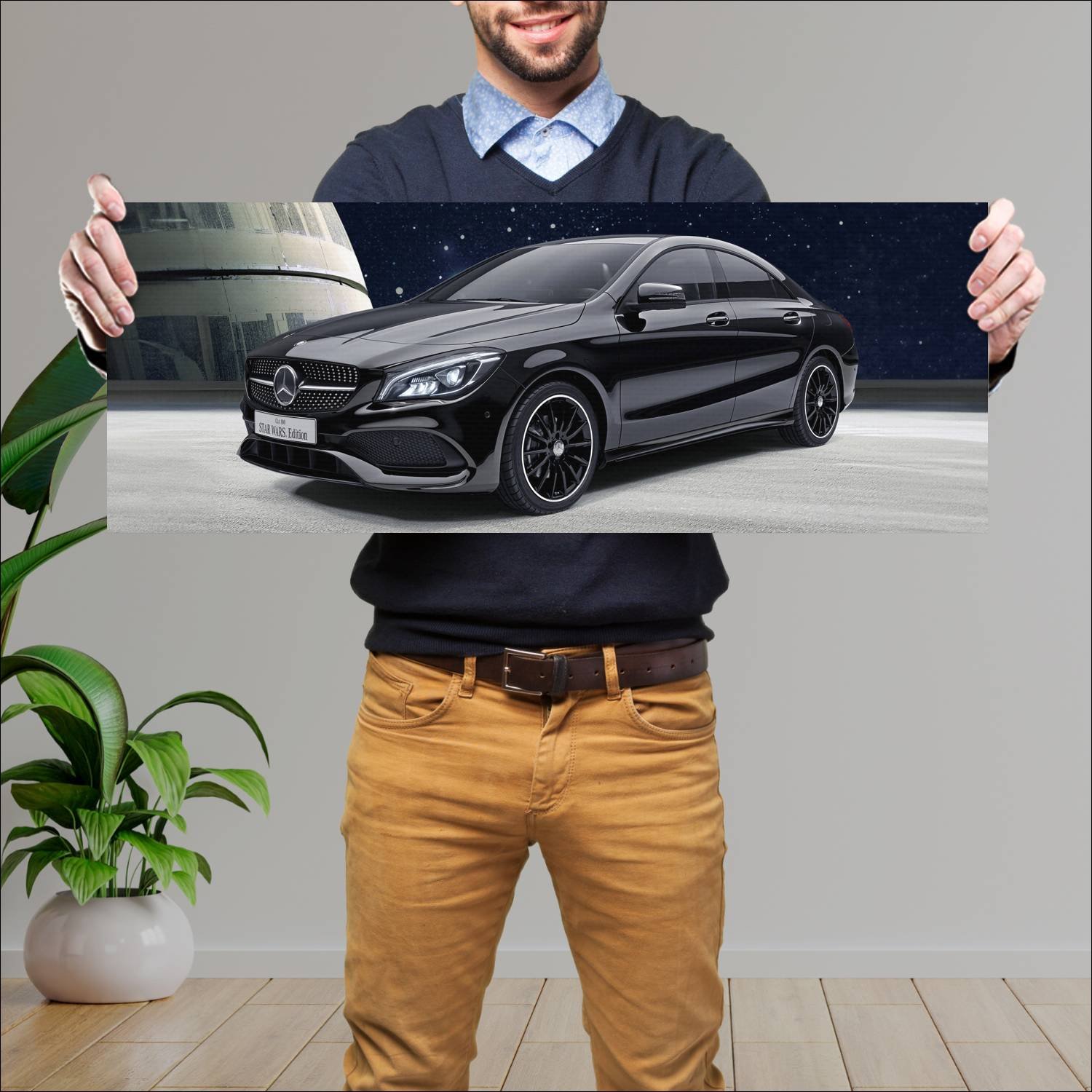 Cuadro grande 30x80cm 2017 mercedes benz cla class 837 Mercedes Benz