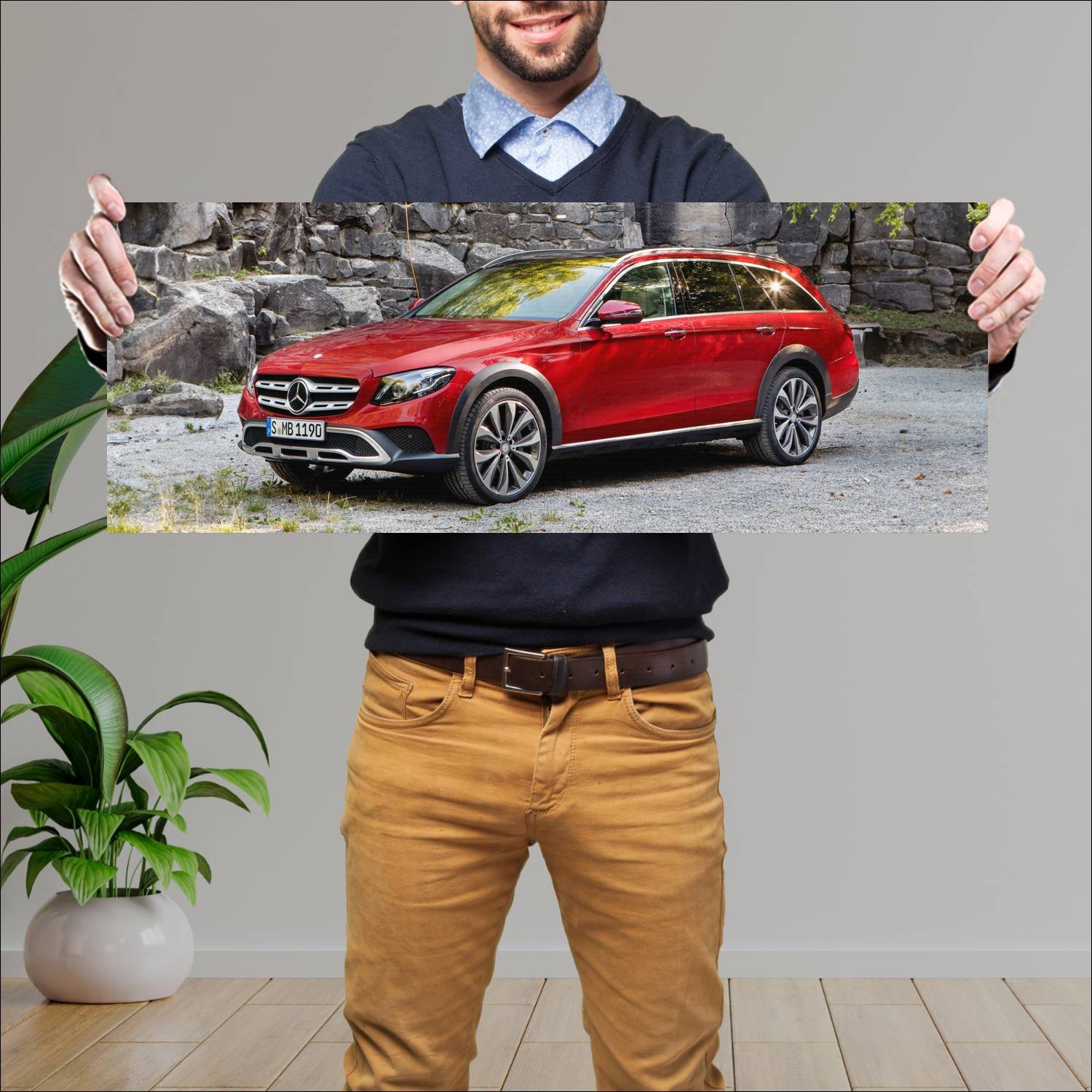 Cuadro grande 30x80cm 2017 mercedes benz e class a 841 Mercedes Benz