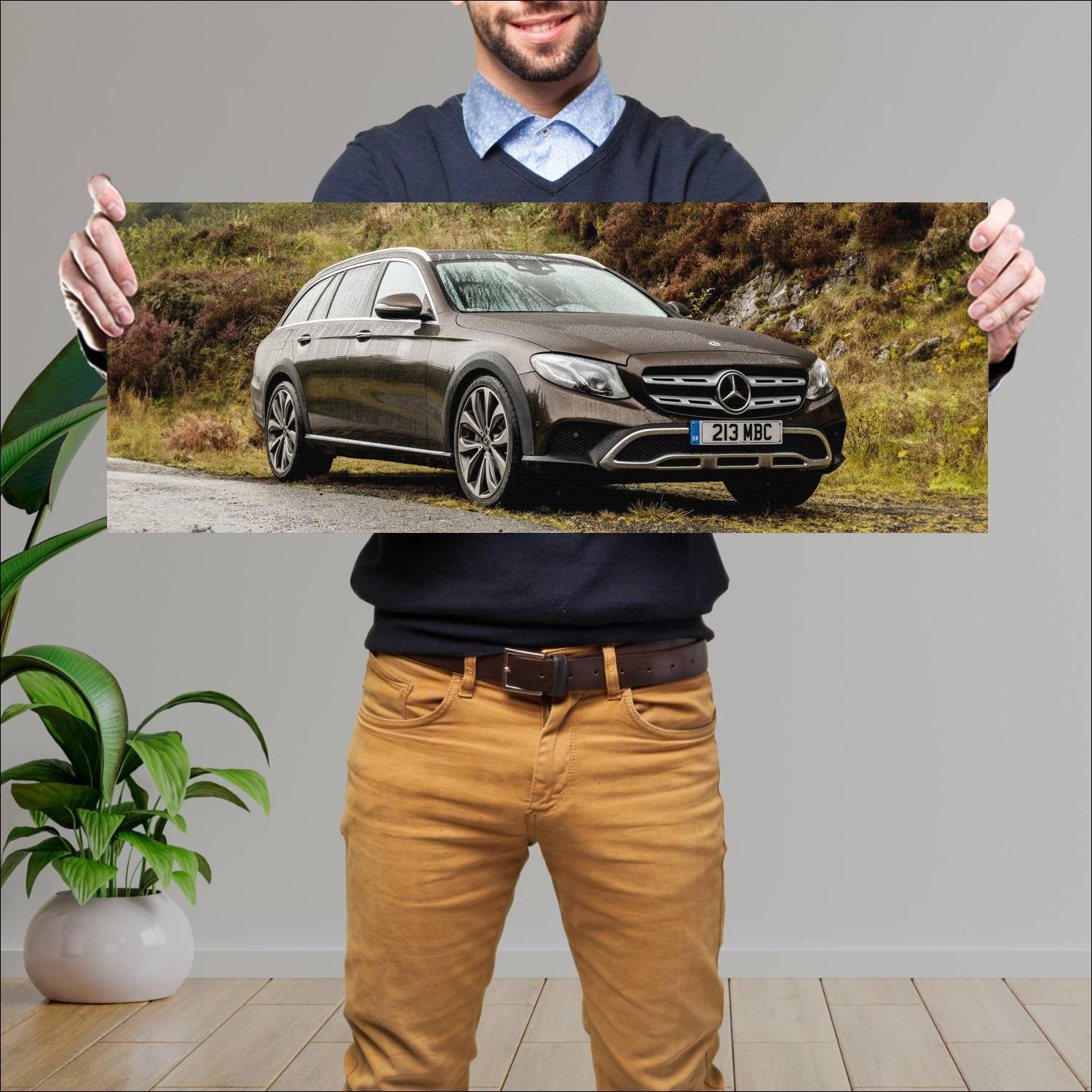 Cuadro grande 30x80cm 2017 mercedes benz e class a 844 Mercedes Benz