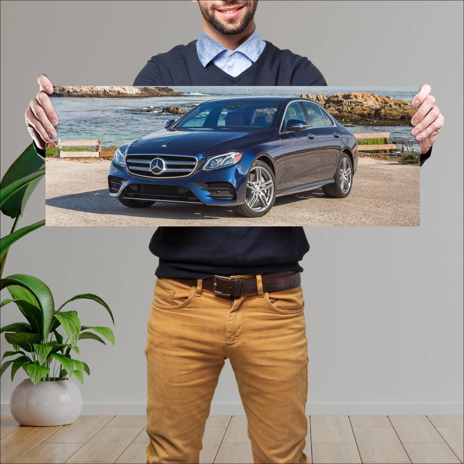 Cuadro grande 30x80cm 2017 mercedes benz e class a 845 Mercedes Benz