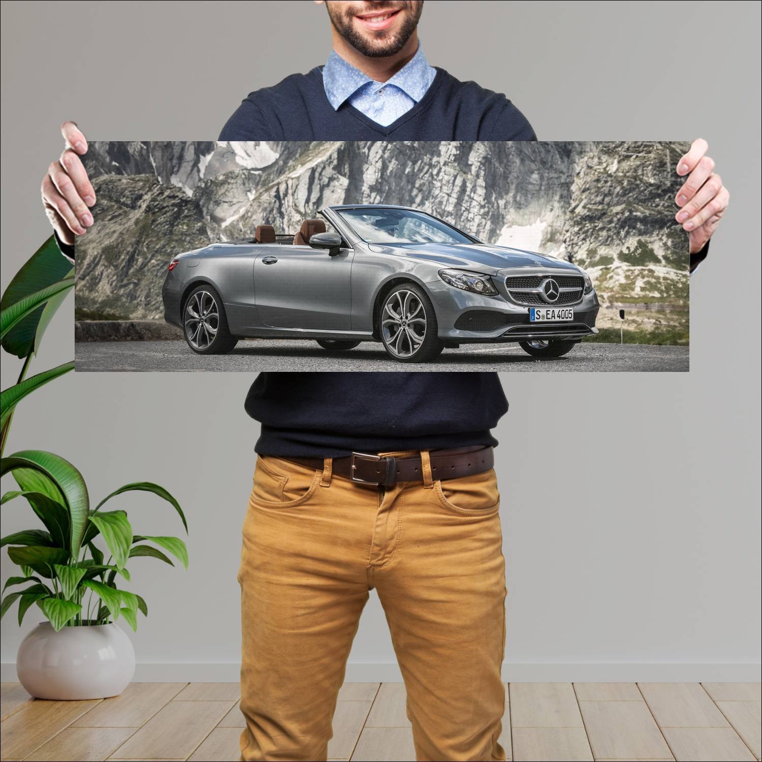 Cuadro grande 30x80cm 2017 mercedes benz e class c 847 Mercedes Benz
