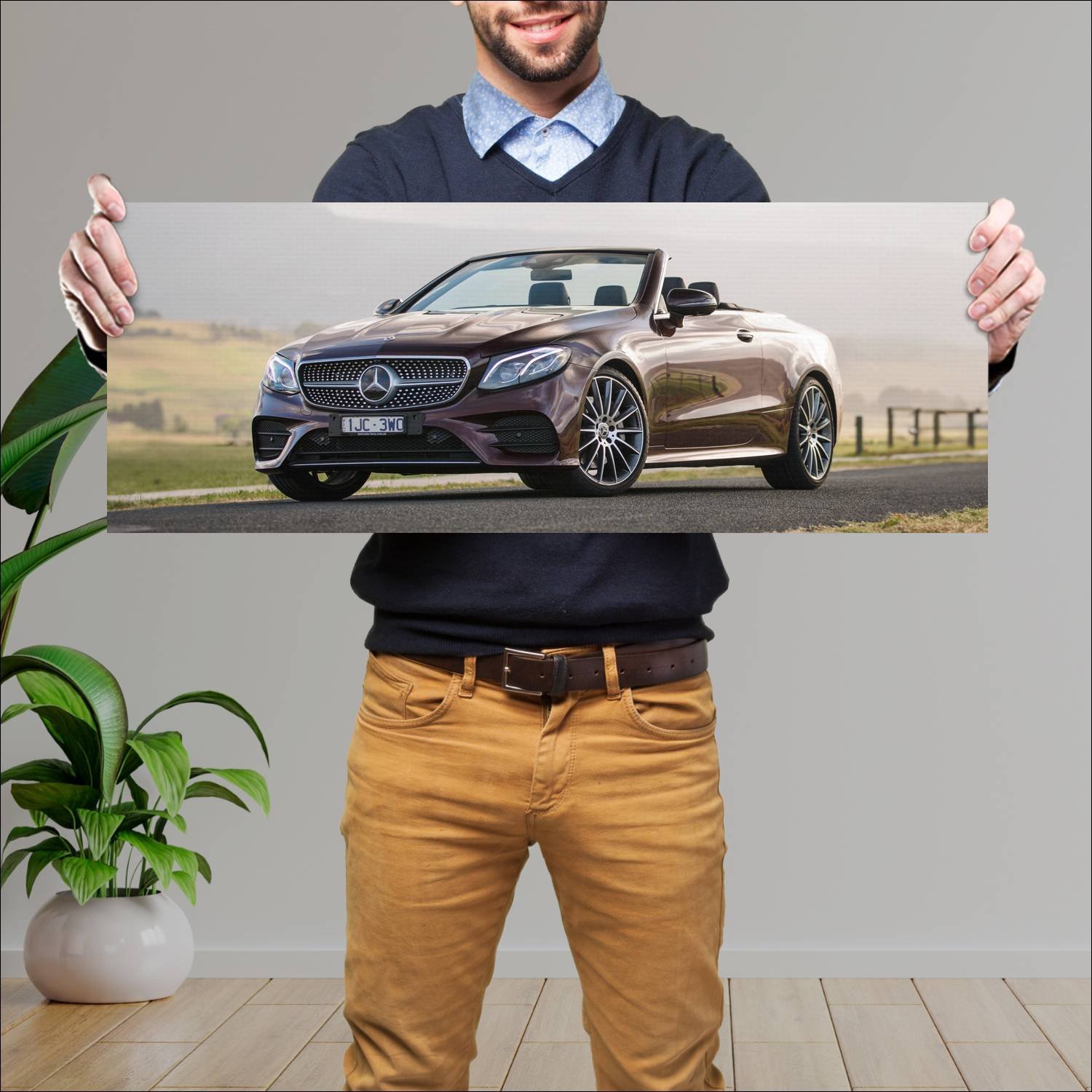 Cuadro grande 30x80cm 2017 mercedes benz e class c 850 Mercedes Benz