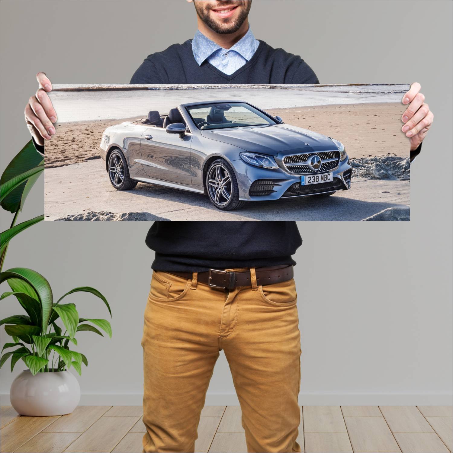 Cuadro grande 30x80cm 2017 mercedes benz e class c 851 Mercedes Benz