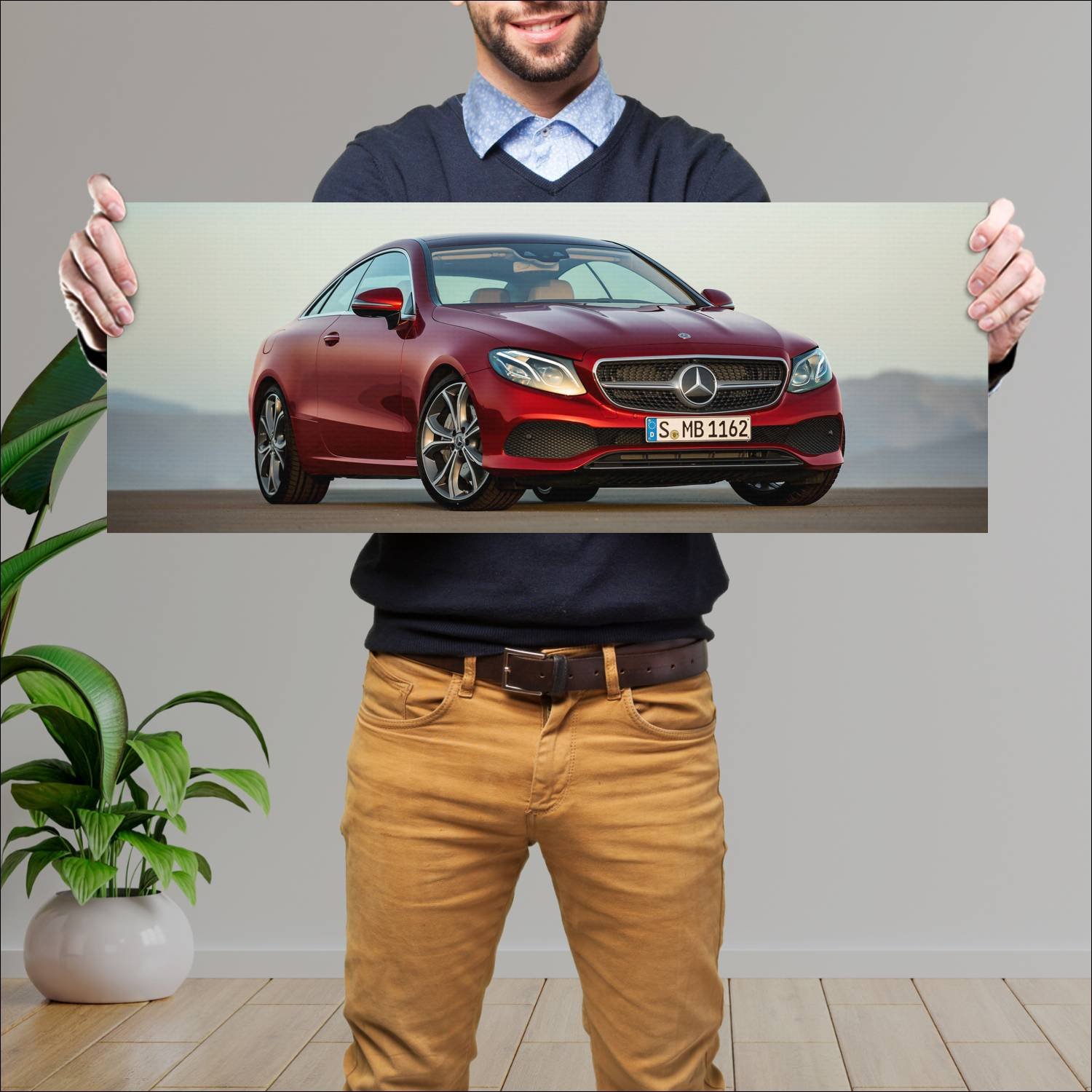 Cuadro grande 30x80cm 2017 mercedes benz e class c 852 Mercedes Benz