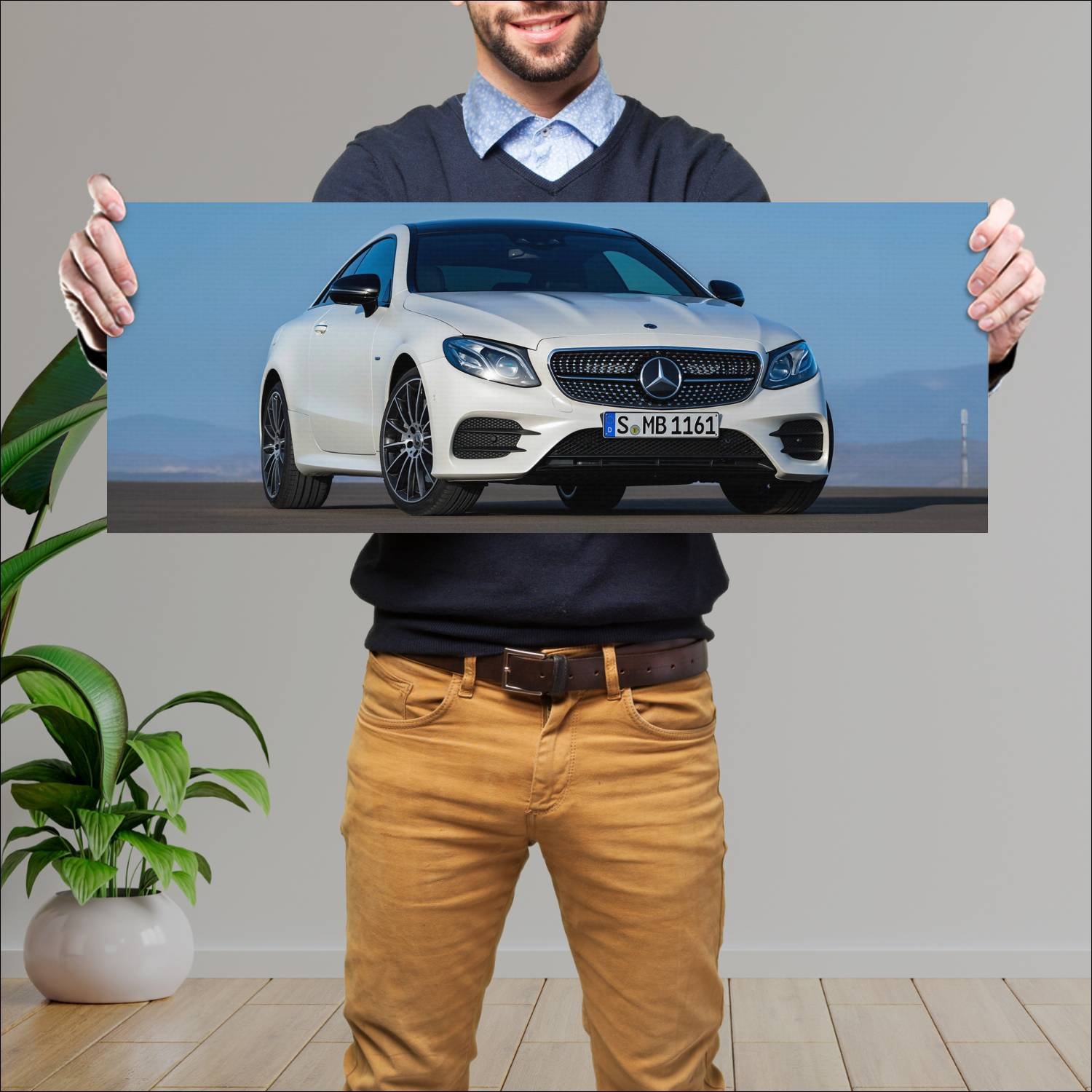Cuadro grande 30x80cm 2017 mercedes benz e class c 853 Mercedes Benz