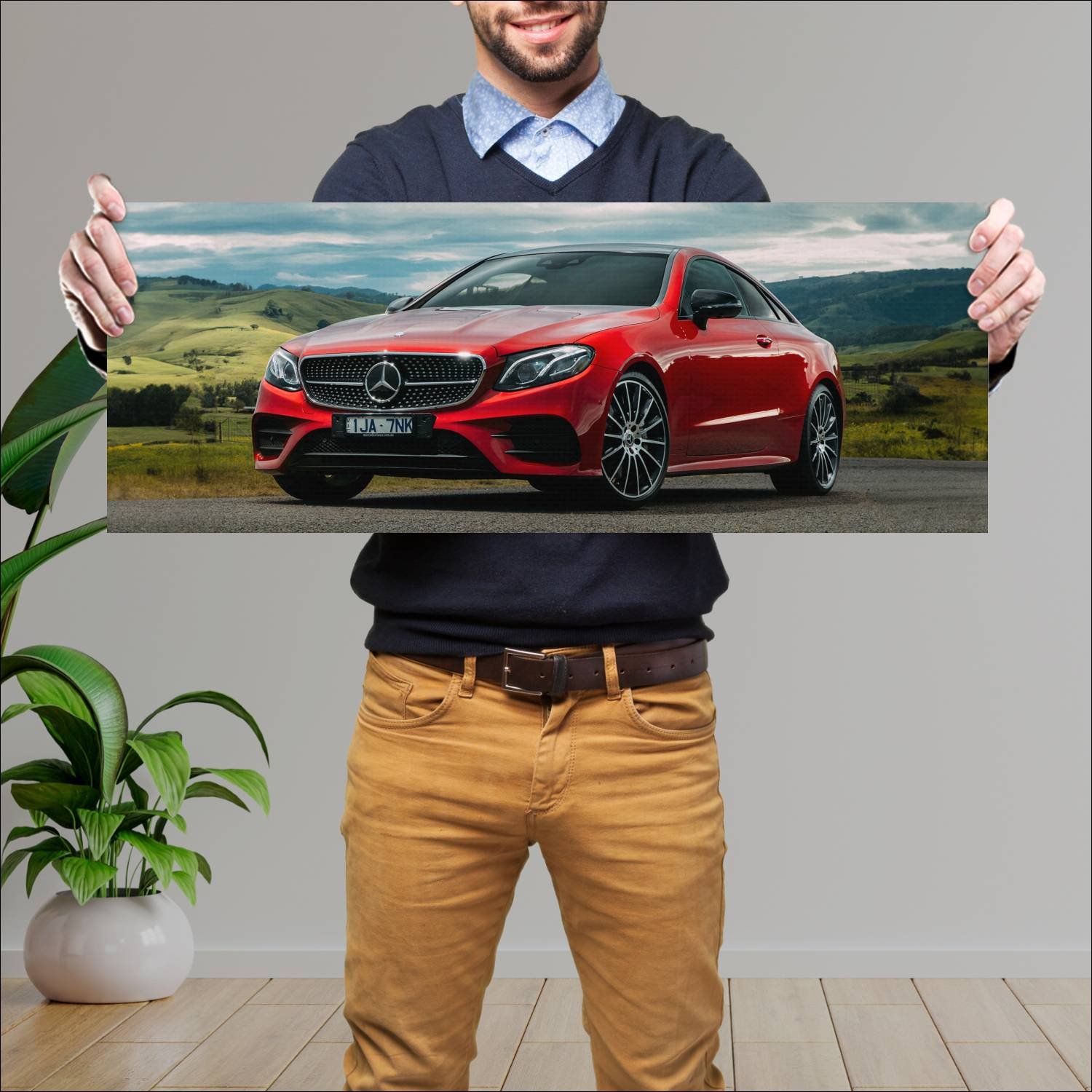 Cuadro grande 30x80cm 2017 mercedes benz e class c 854 Mercedes Benz