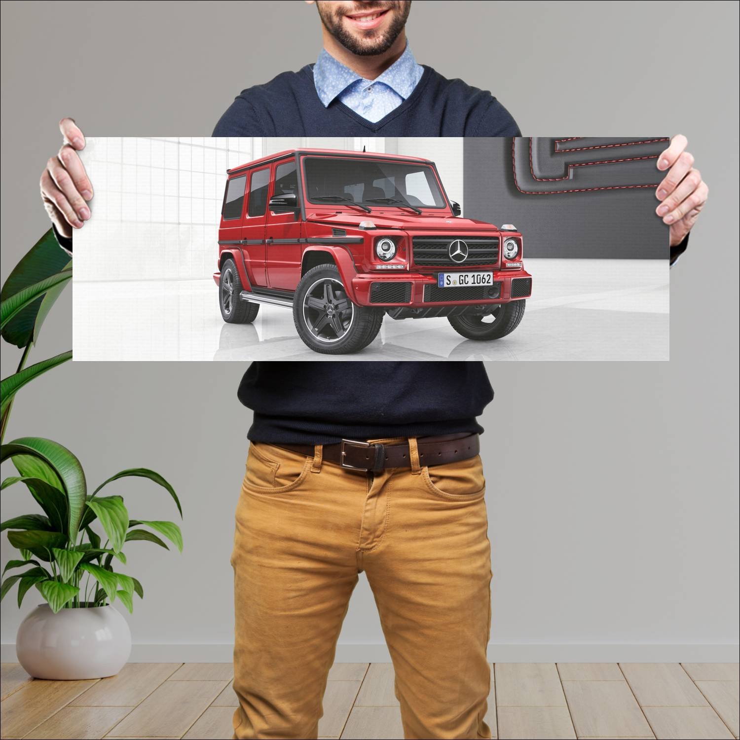 Cuadro grande 30x80cm 2017 mercedes benz g class d 859 Mercedes Benz