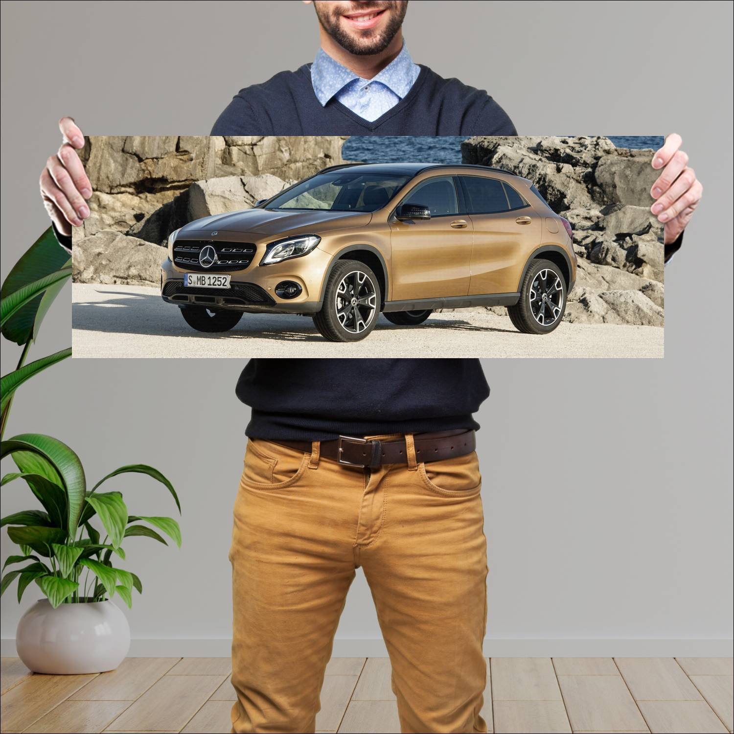 Cuadro grande 30x80cm 2017 mercedes benz gla class 860 Mercedes Benz