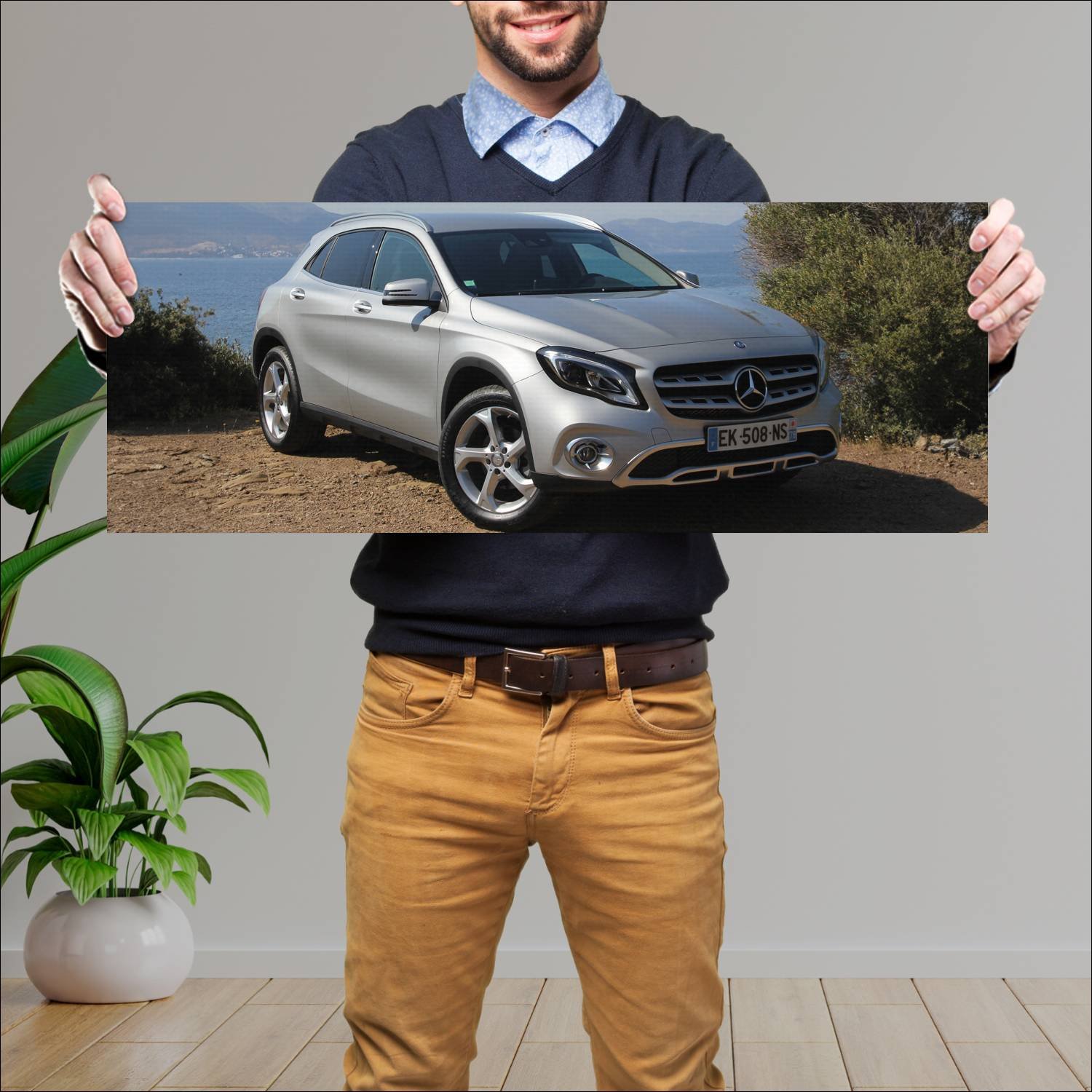 Cuadro grande 30x80cm 2017 mercedes benz gla class 862 Mercedes Benz