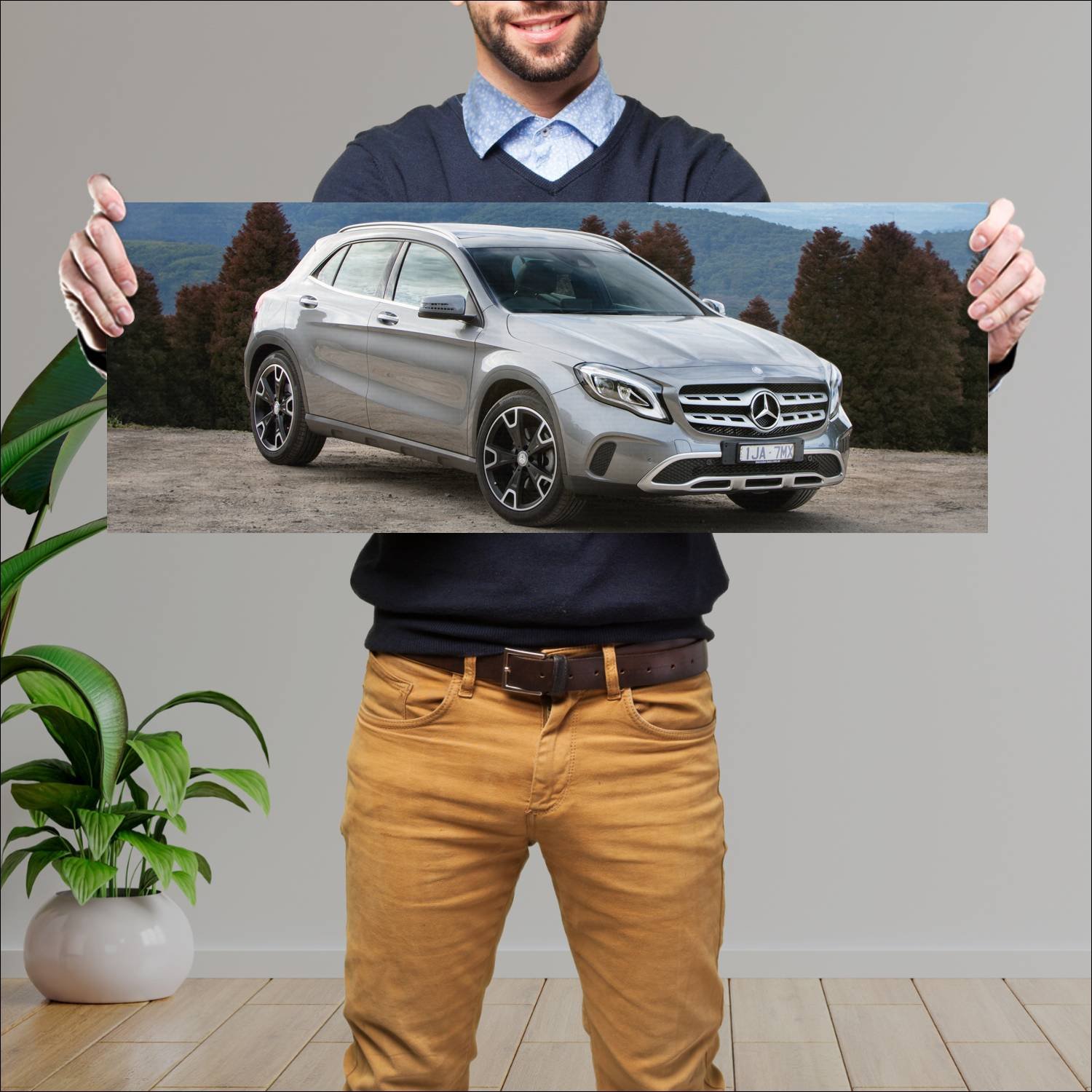 Cuadro grande 30x80cm 2017 mercedes benz gla class 865 Mercedes Benz