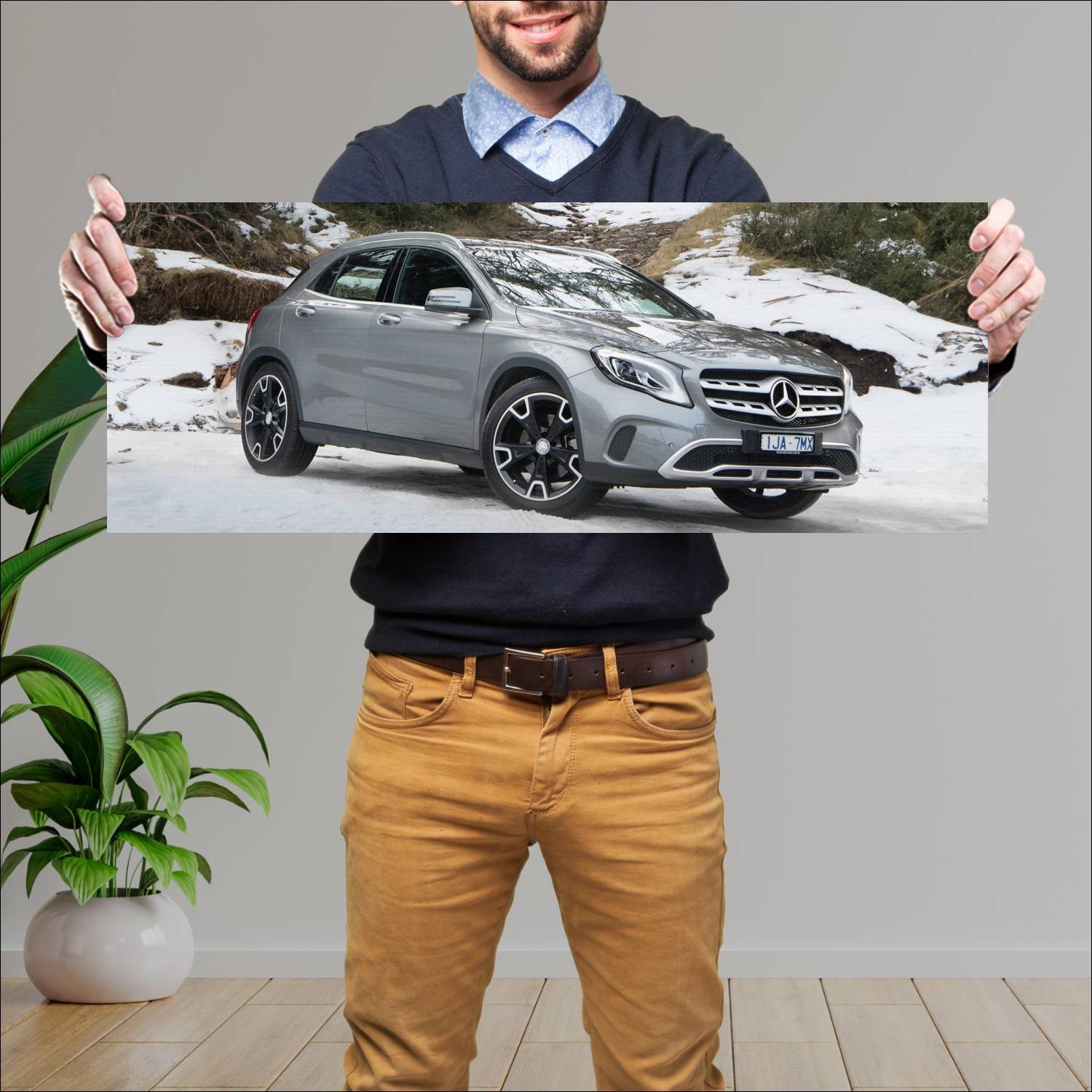 Cuadro grande 30x80cm 2017 mercedes benz gla class 866 Mercedes Benz