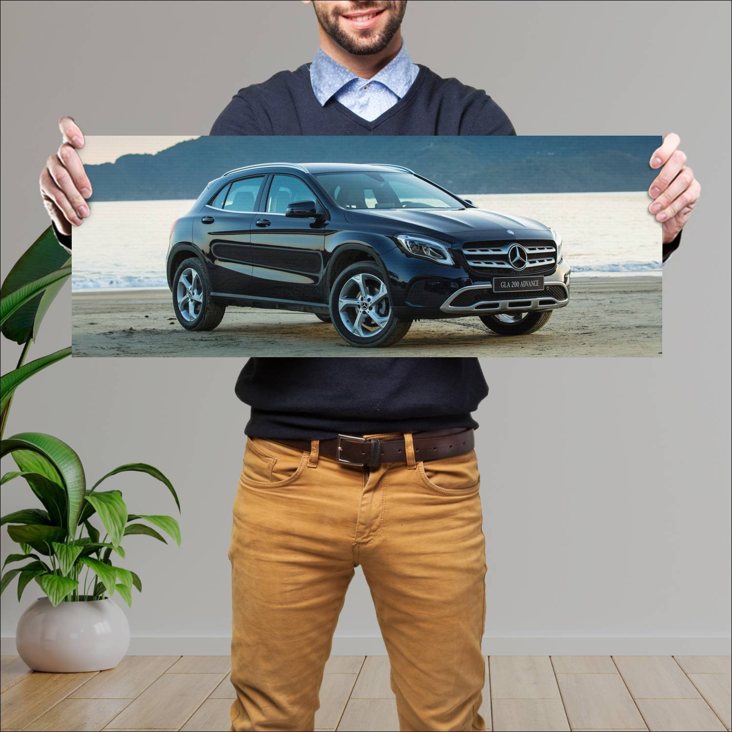 Cuadro grande 30x80cm 2017 mercedes benz gla class 867 Mercedes Benz