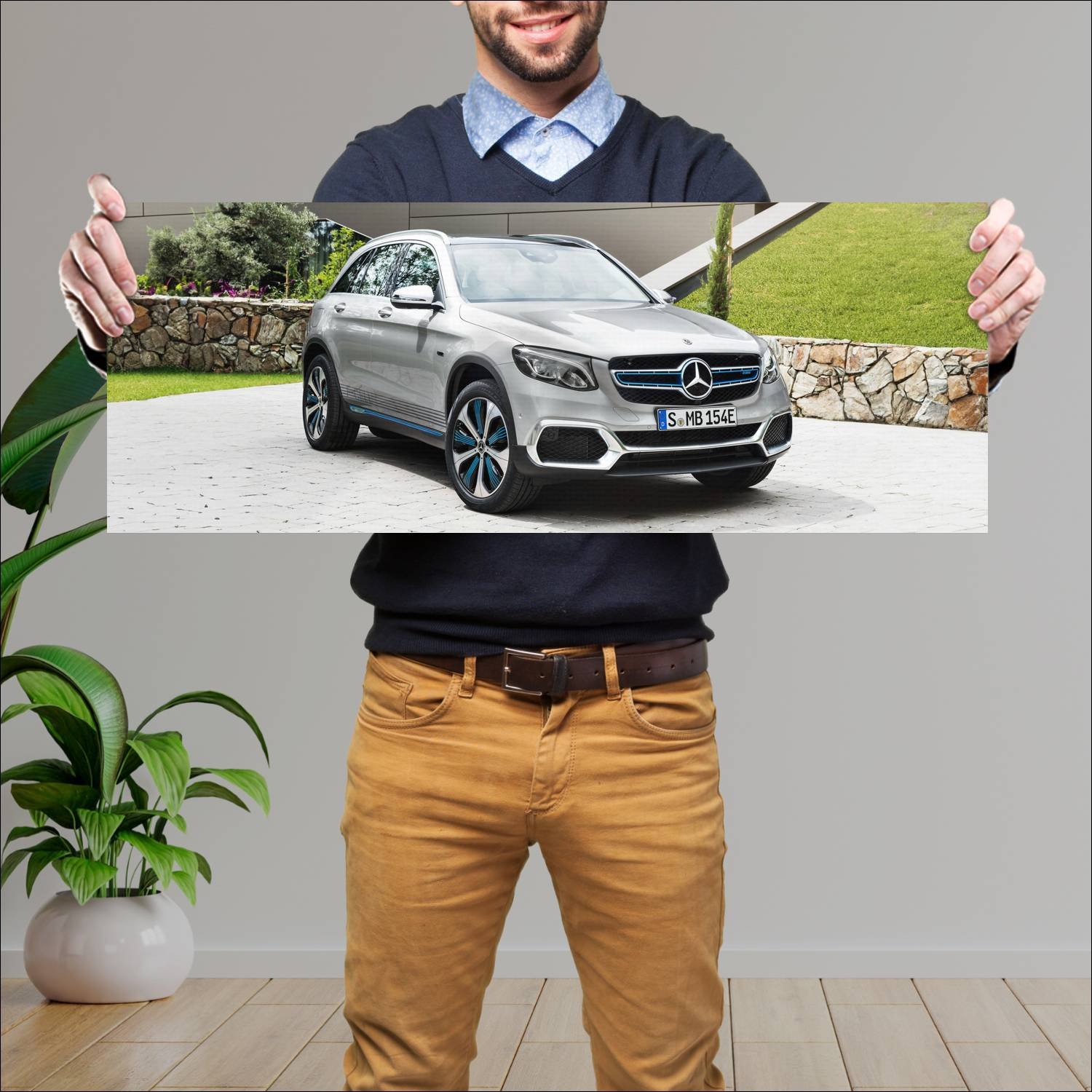 Cuadro grande 30x80cm 2017 mercedes benz glc f cel 868 Mercedes Benz